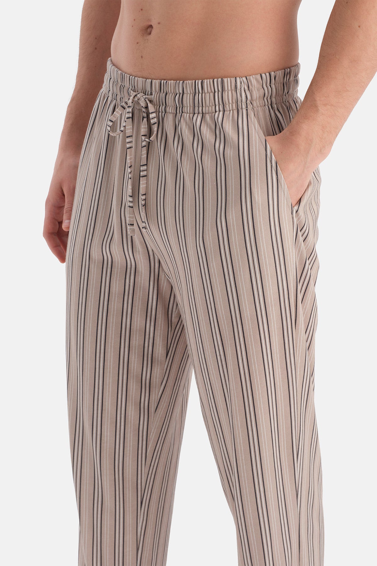 Taş Desenli Pamuk Modal Örme Pantolon