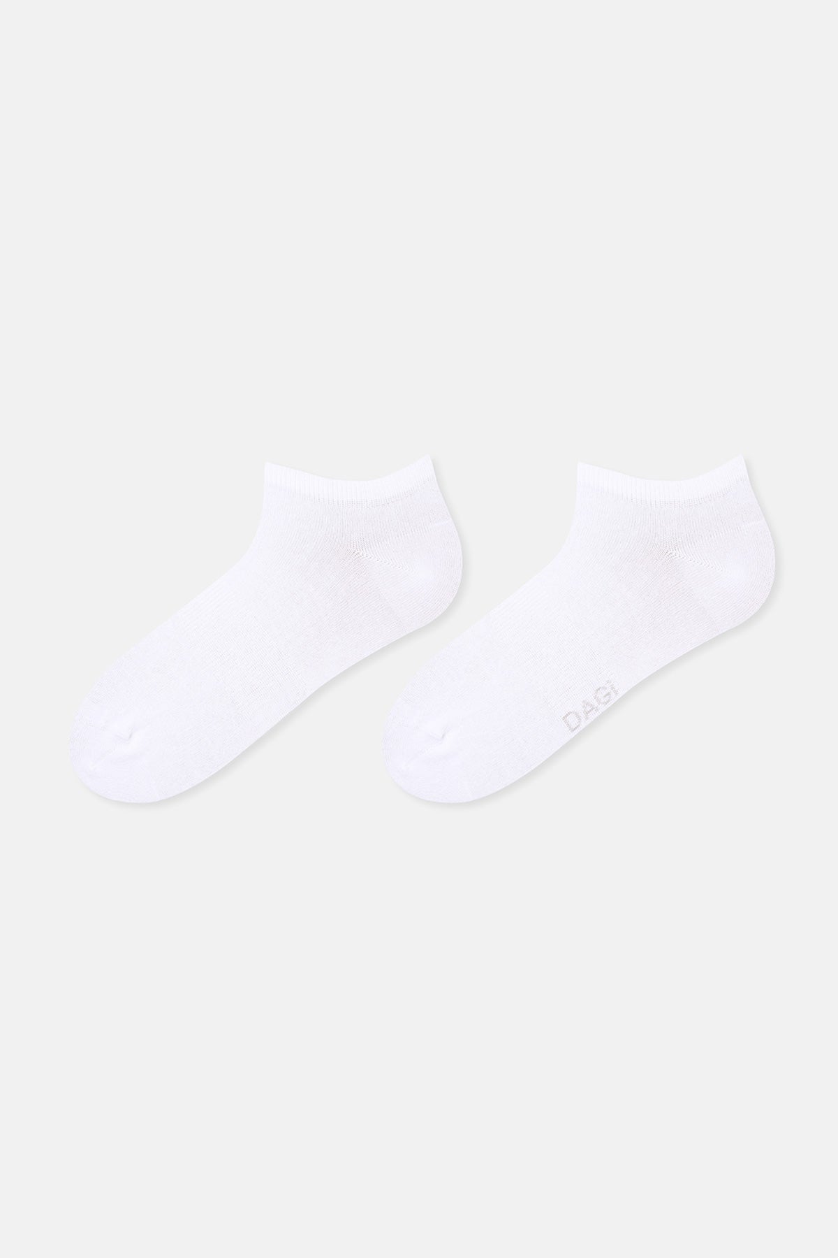 Beyaz-Yeşil Erkek 2'li Basic Kısa Spor Çorabı