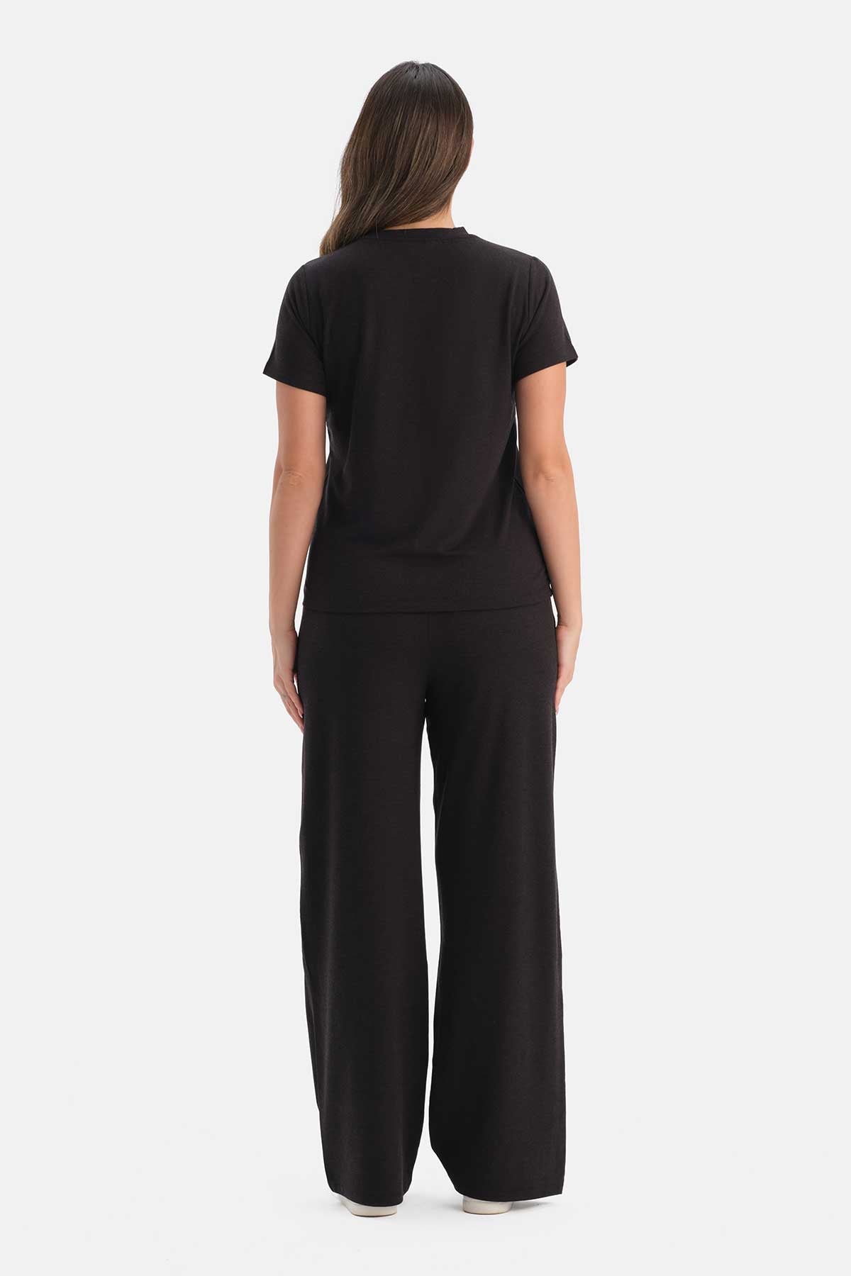 Antrasit Melanj Soft Touch Basic Pantolon