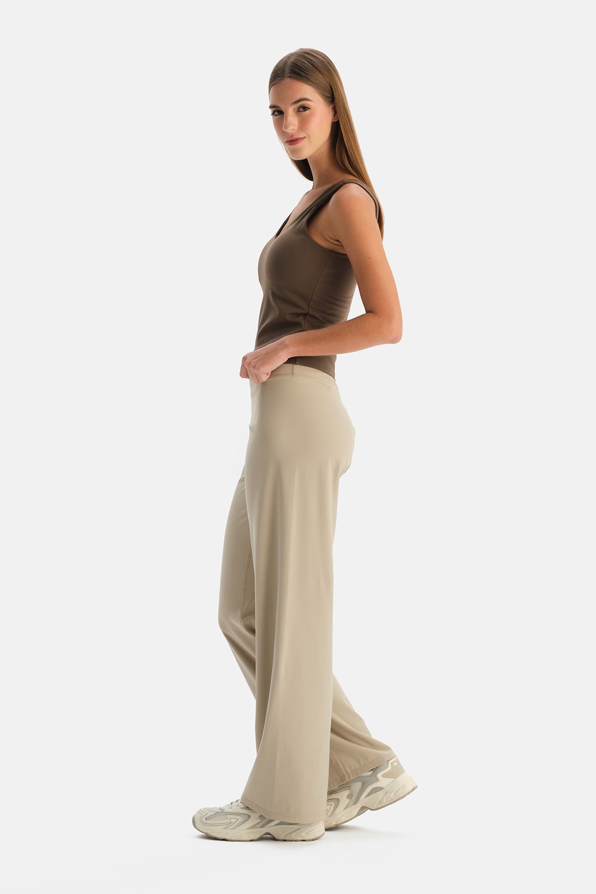 Sütlü Kahve Yoga Pantolonu