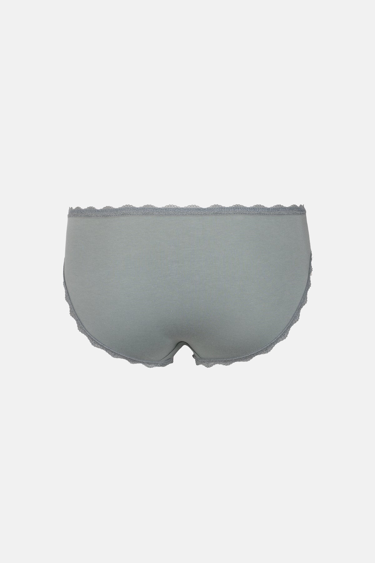 MİNT-YEŞİL 3'lü Bel Ve Paça Dantel Detaylı Düz Hipster Külot