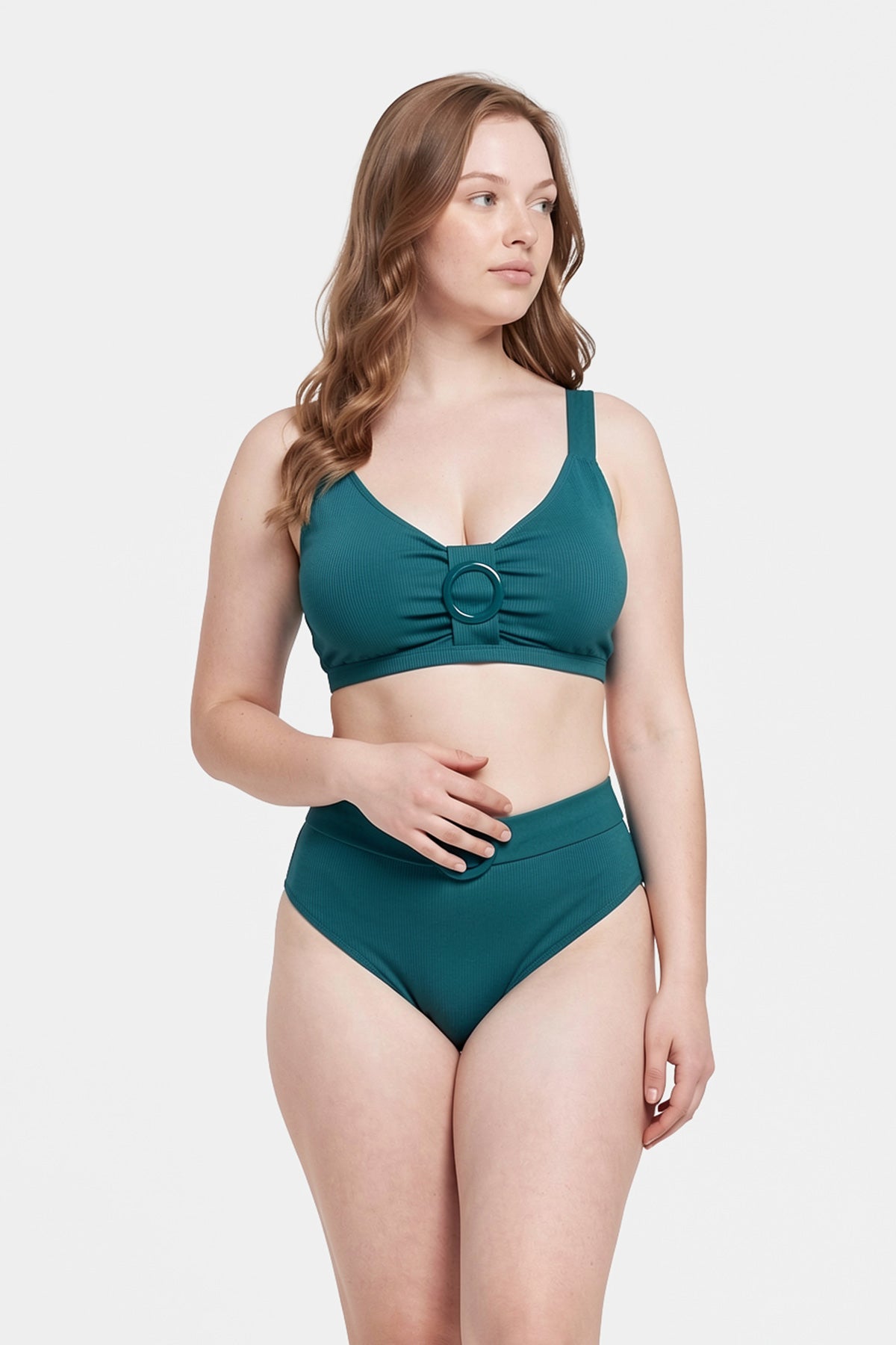 Yeşil Korseli Toparlayıcı Bikini Üst