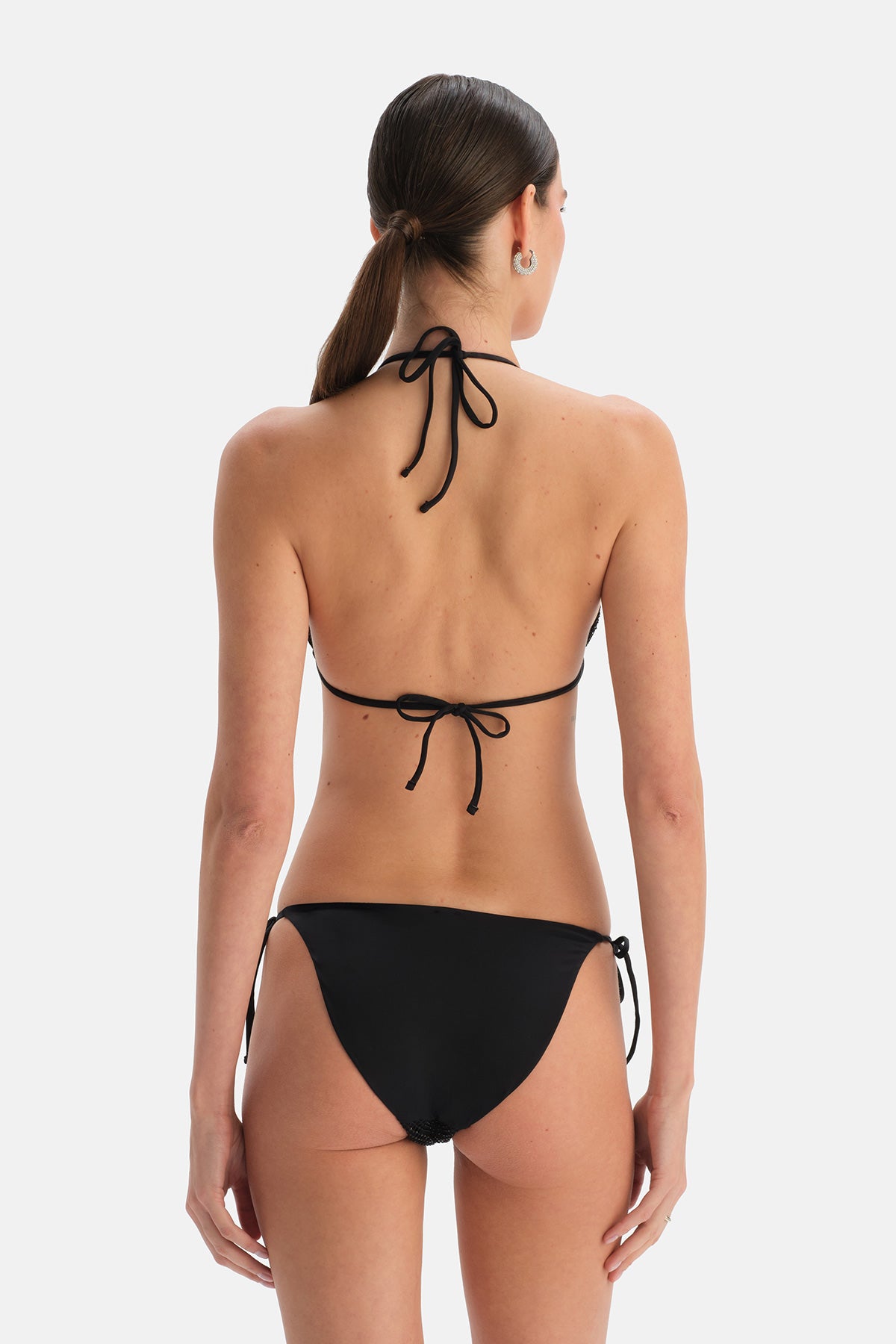 Siyah Üçgen Küçük Bikini Üst