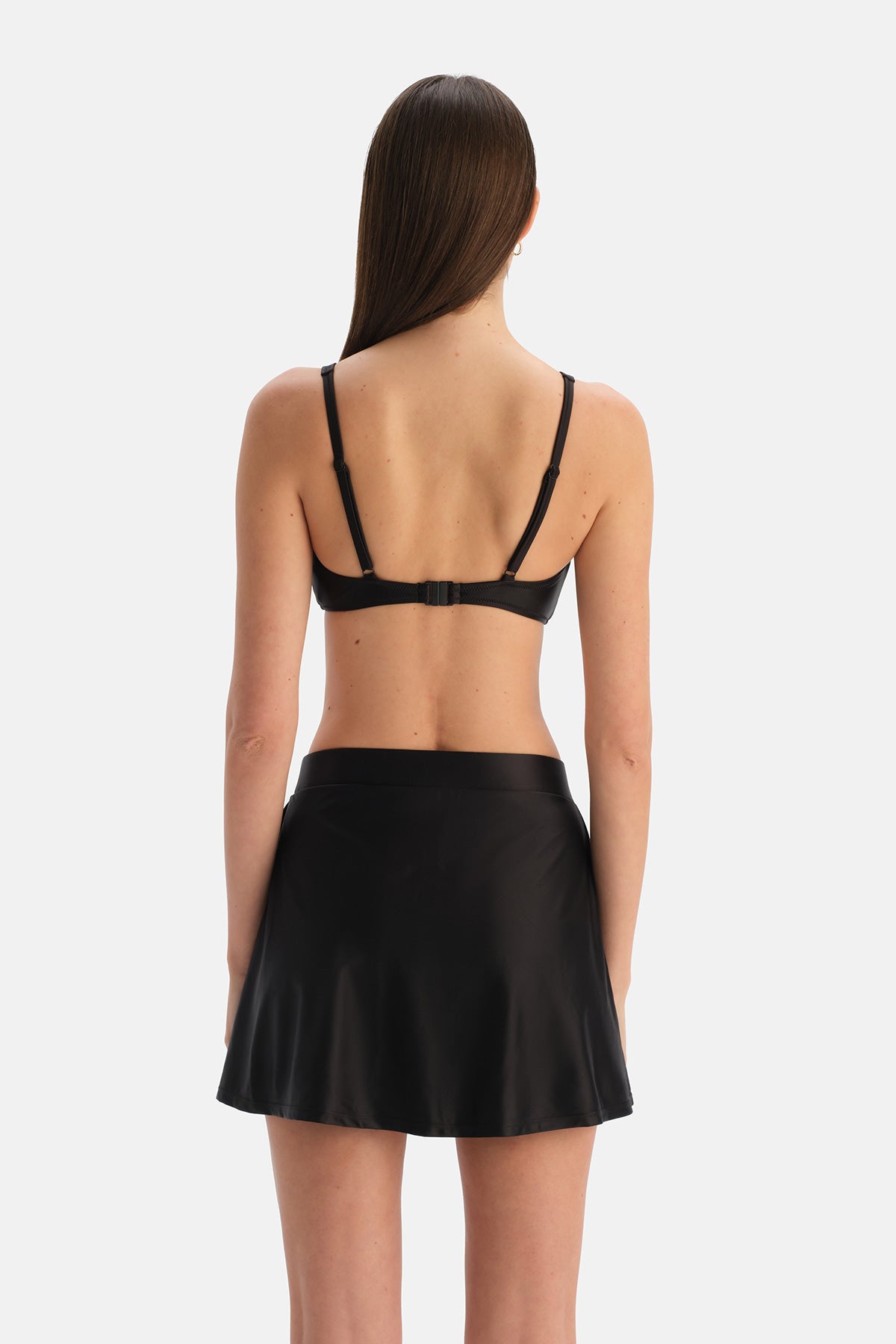 Siyah Üçgen Geniş Bikini Üst