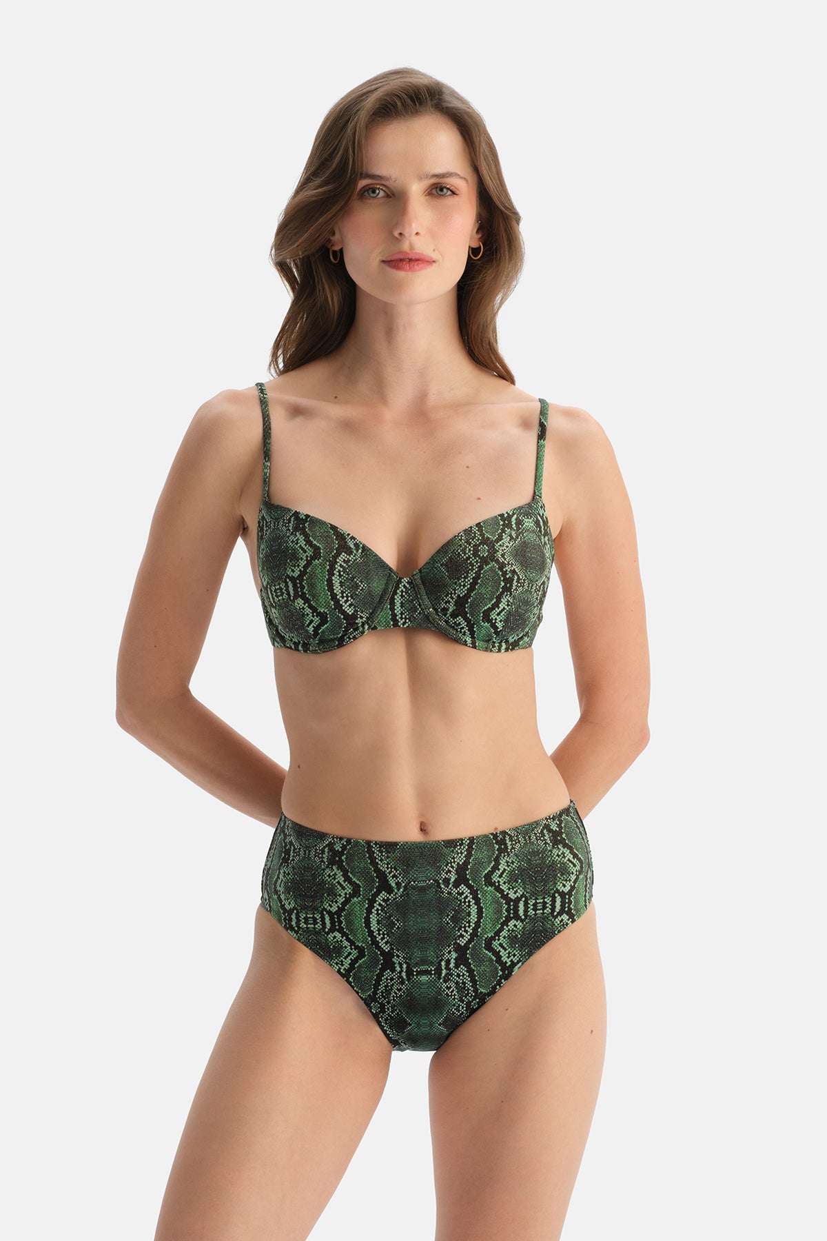 Multicolor Kaplı Bikini Üst