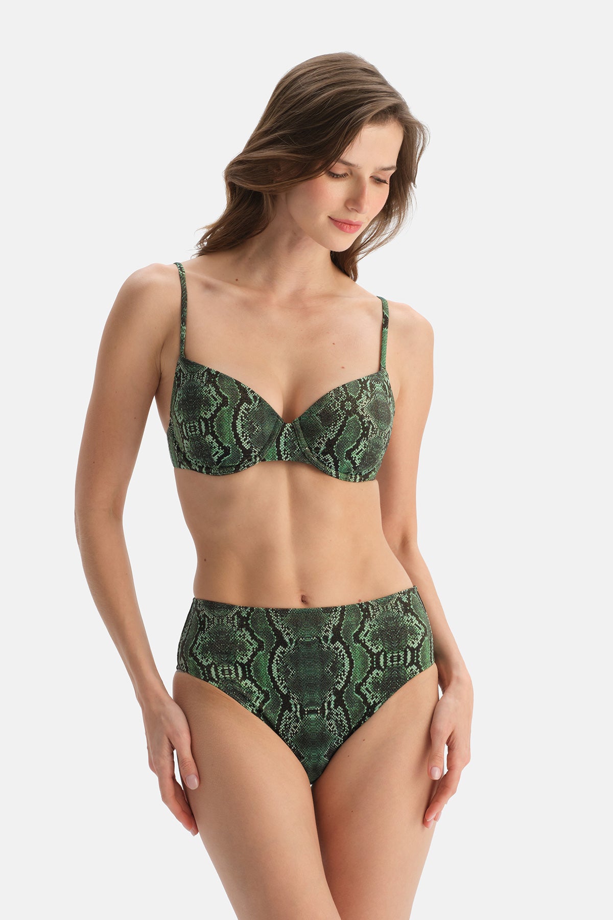 Multicolor Orta Bel Bikini Alt