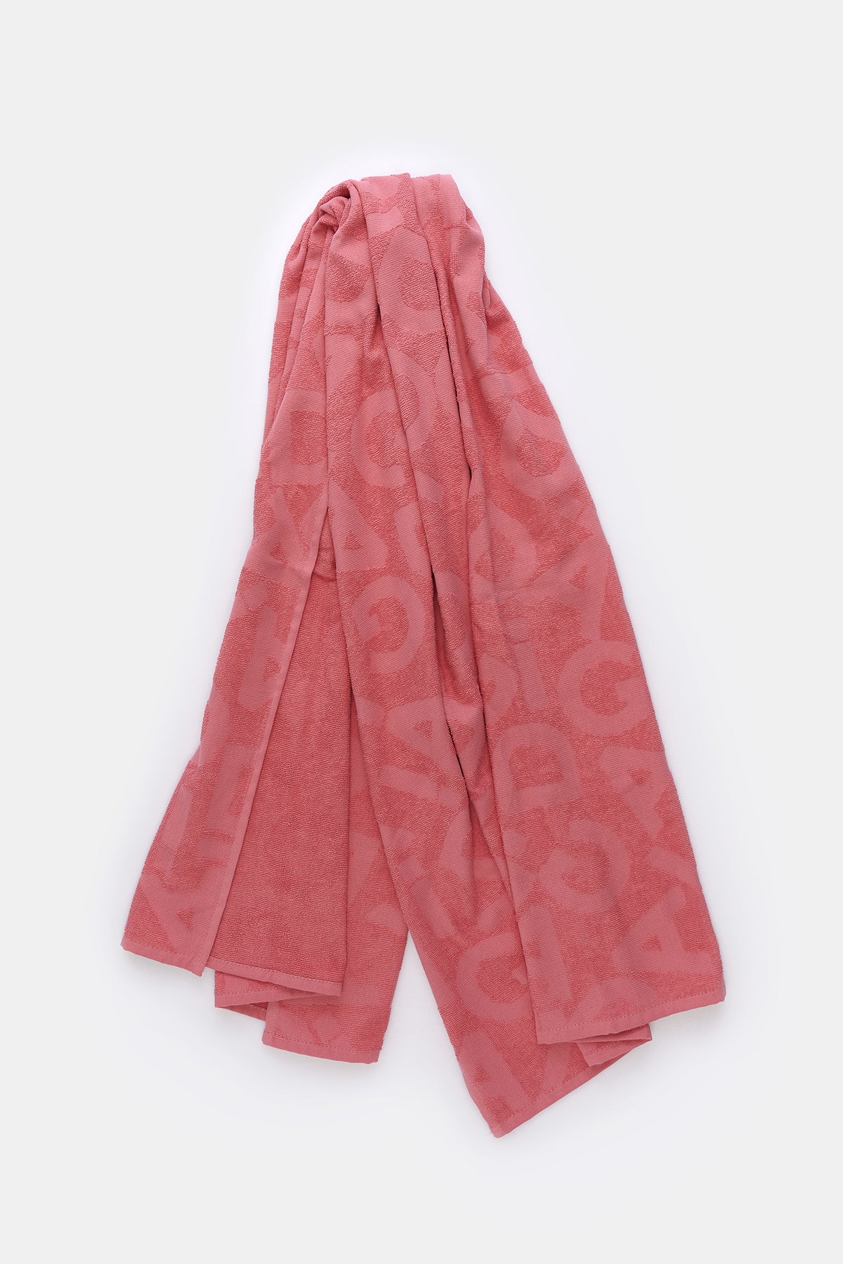 Koyu Pembe Dagi Harfli Plaj Havlu