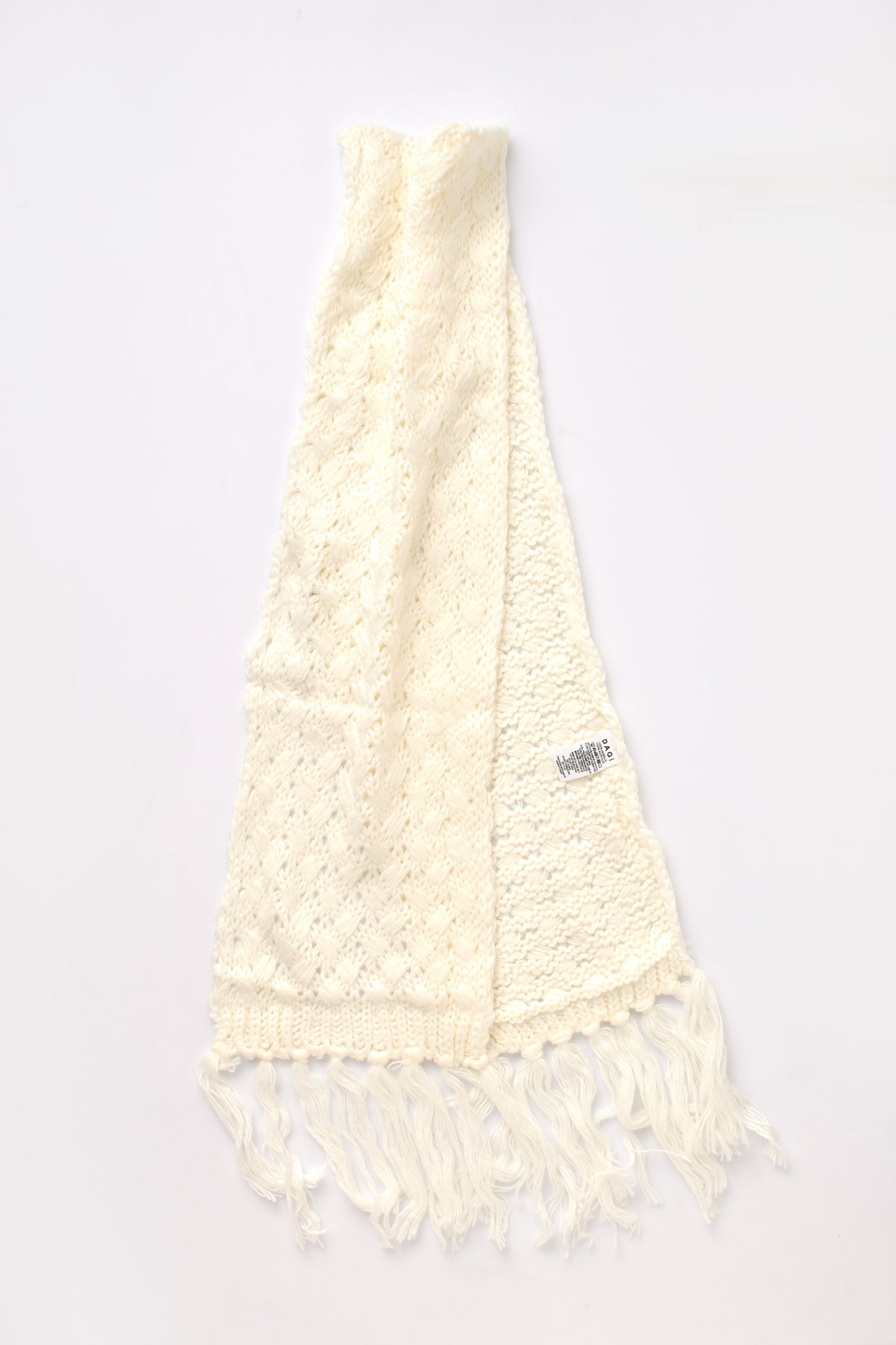 OFF WHITE SCARF BEANIE SET