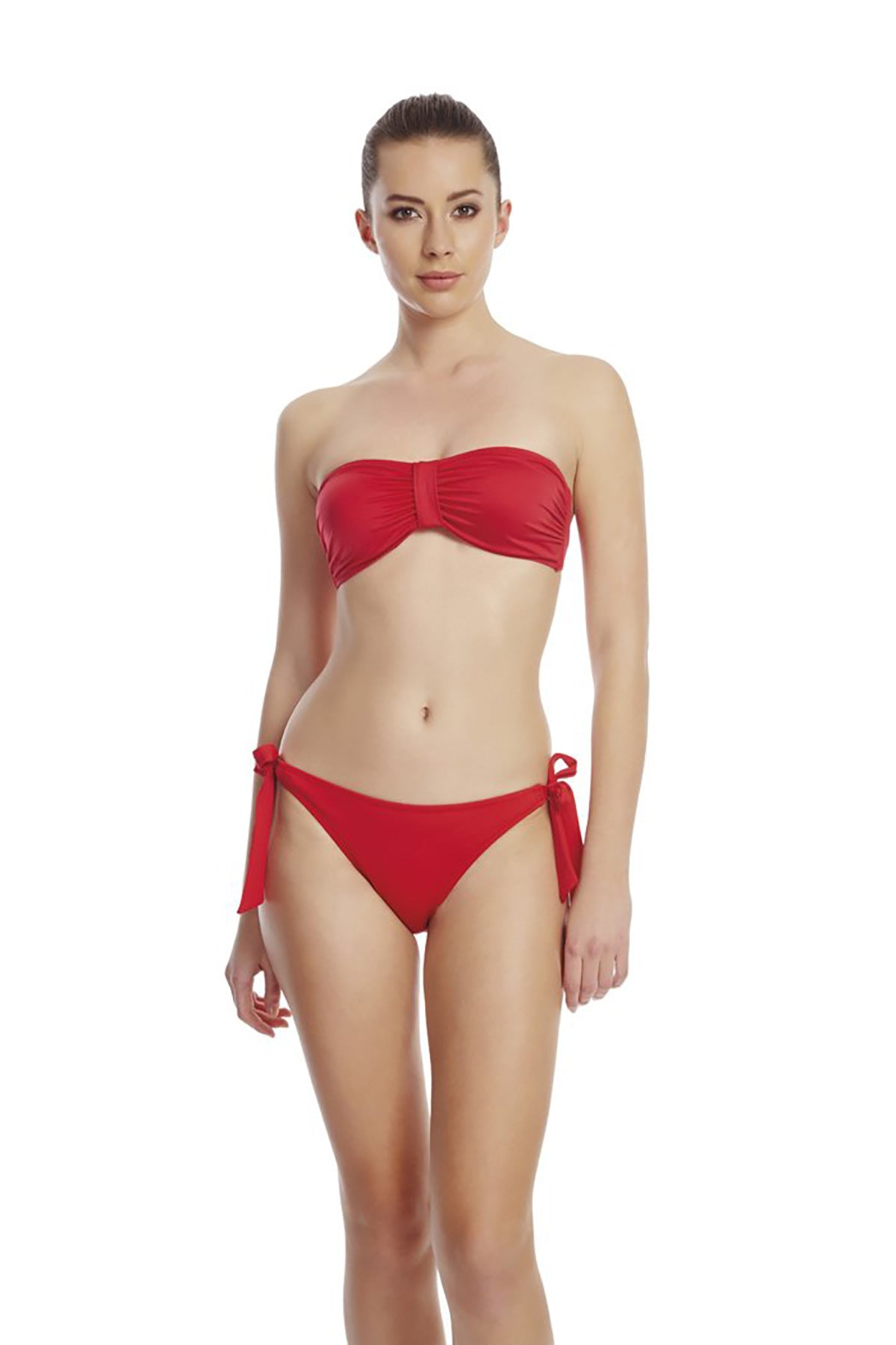 Kırmızı Bağcıklı Tek Bikini Alt