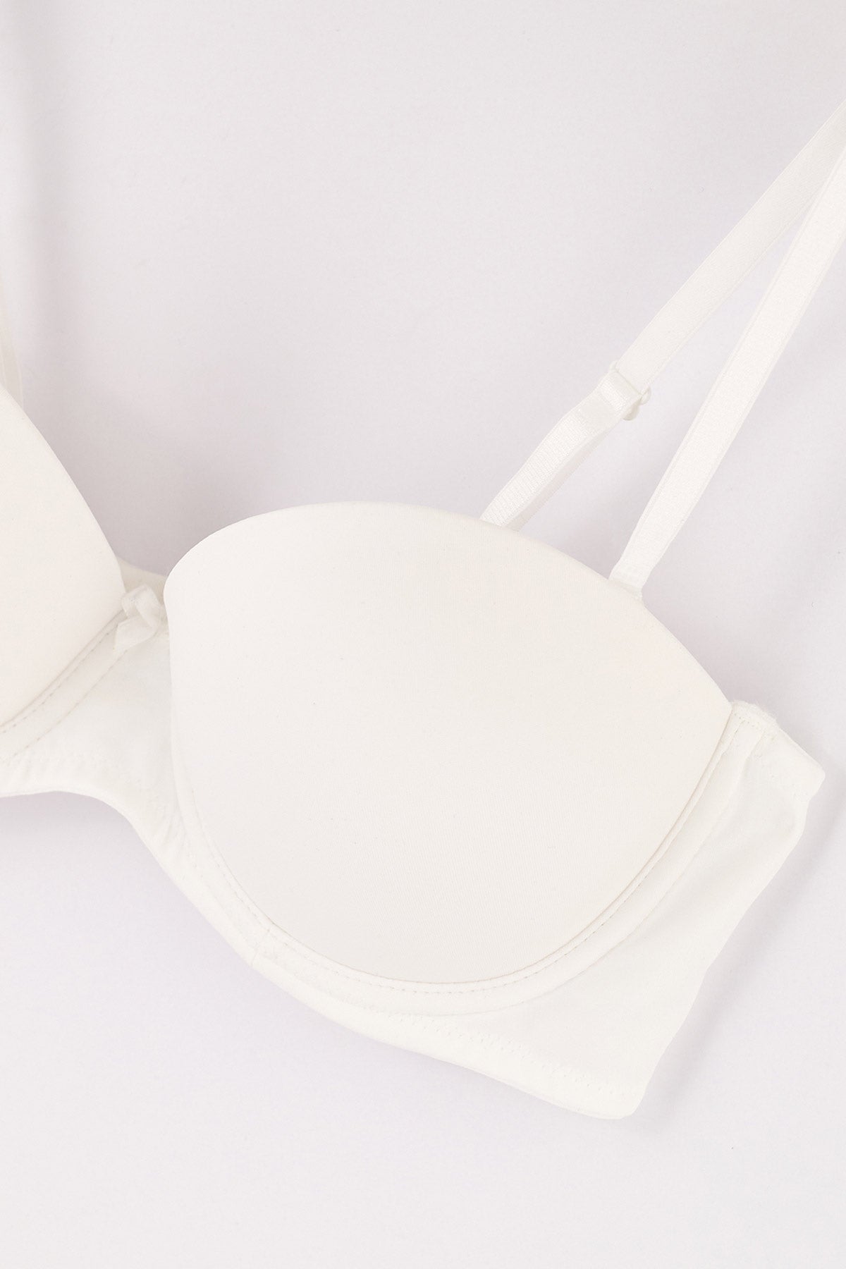 Ekru Athena Straplez Push-Up Sütyen