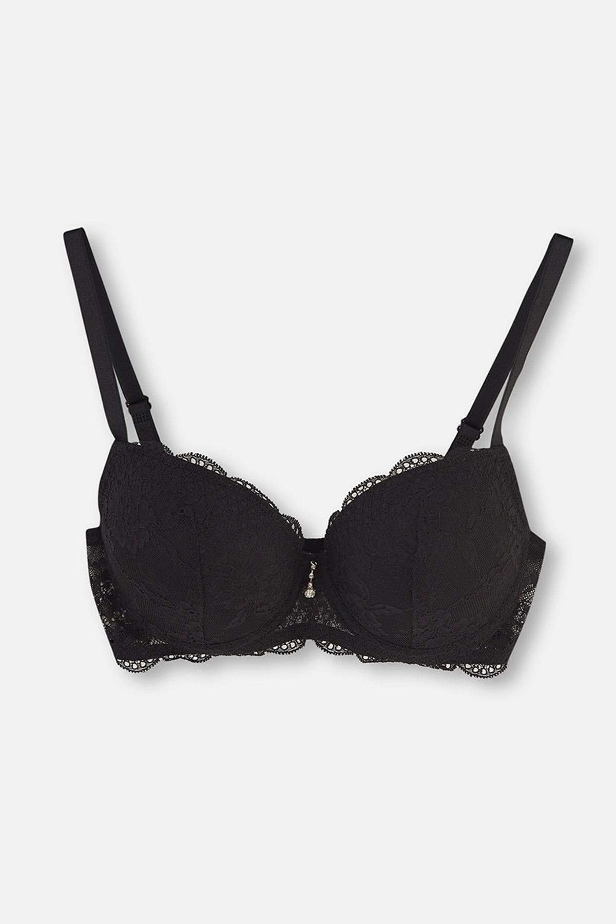 Siyah Magıc Badem Boş Cup Sütyen Takımı