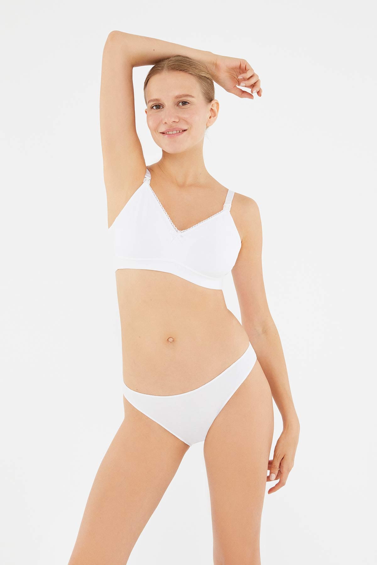 WHITE BRA