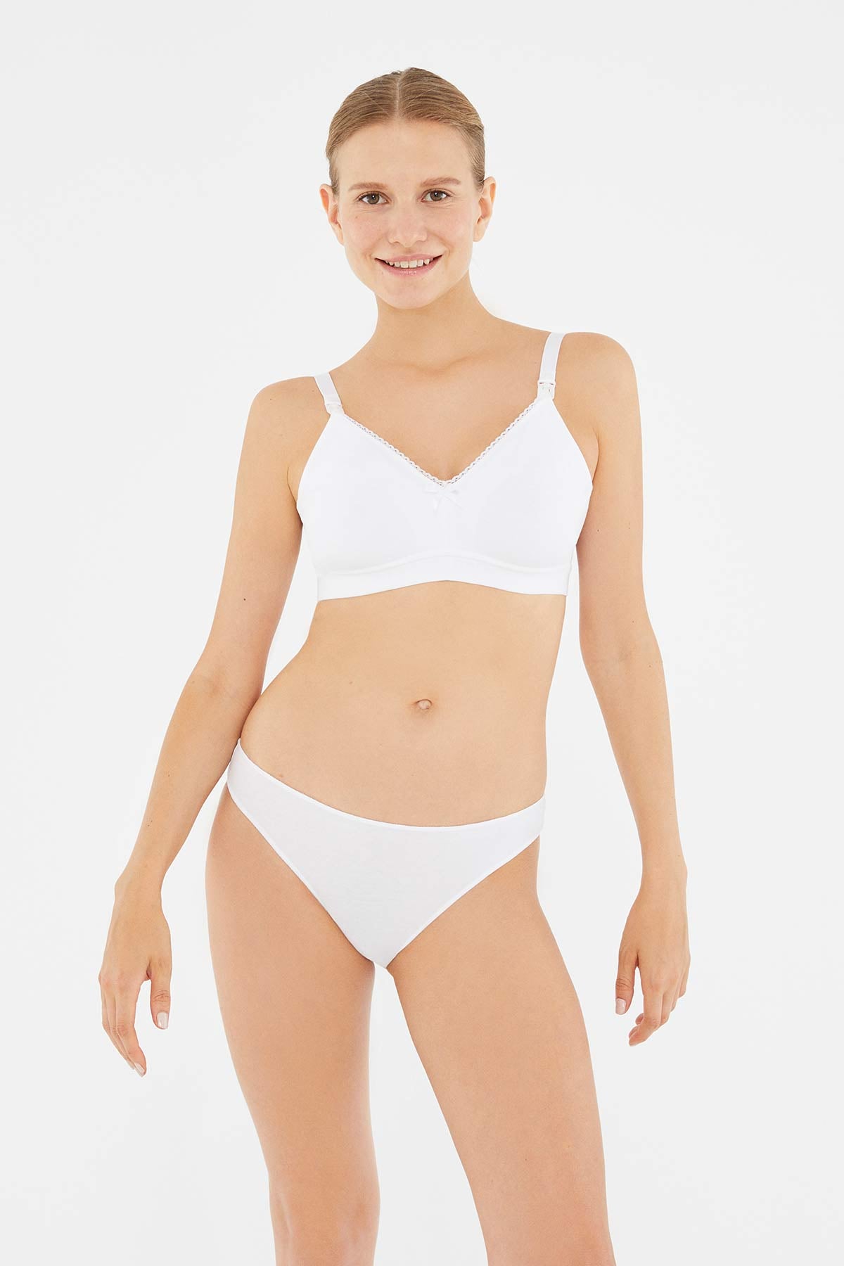 WHITE BRA