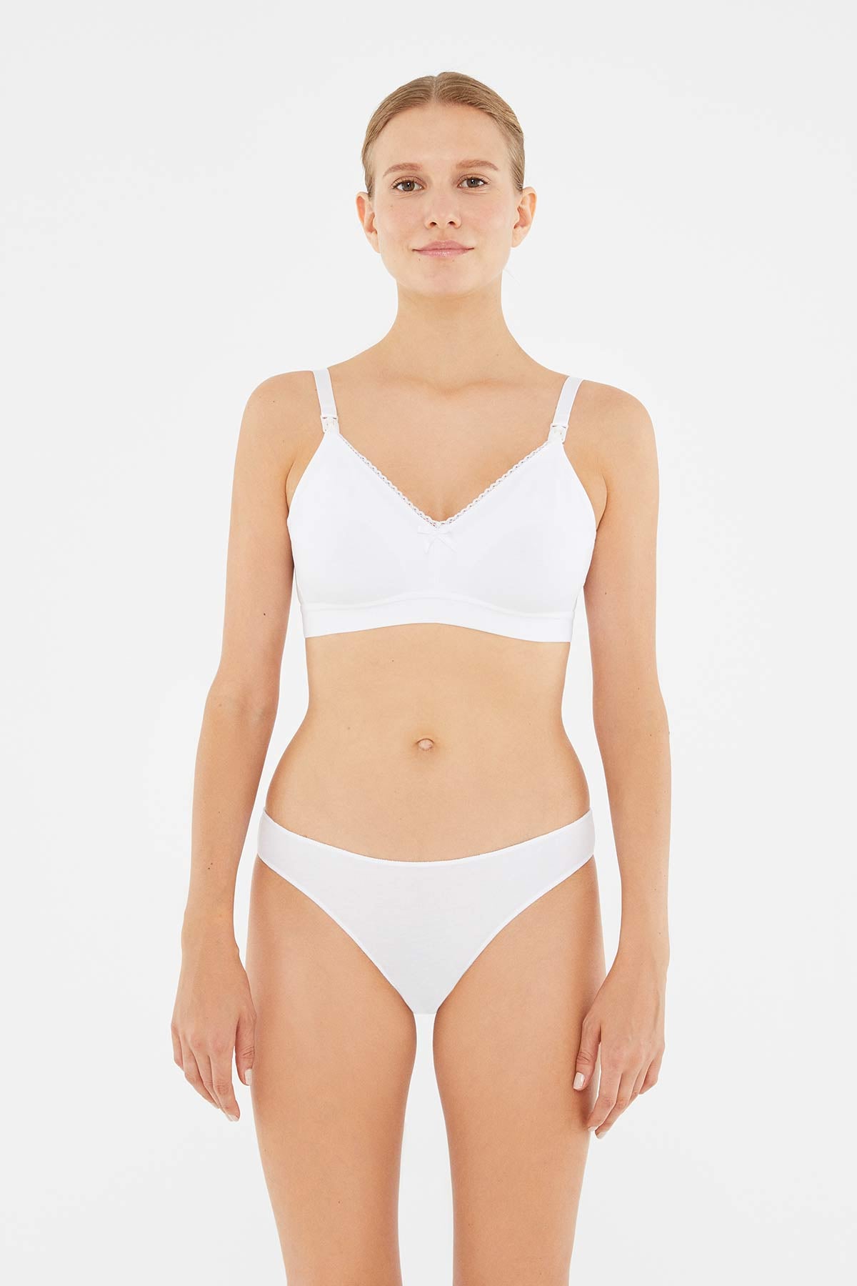 WHITE BRA