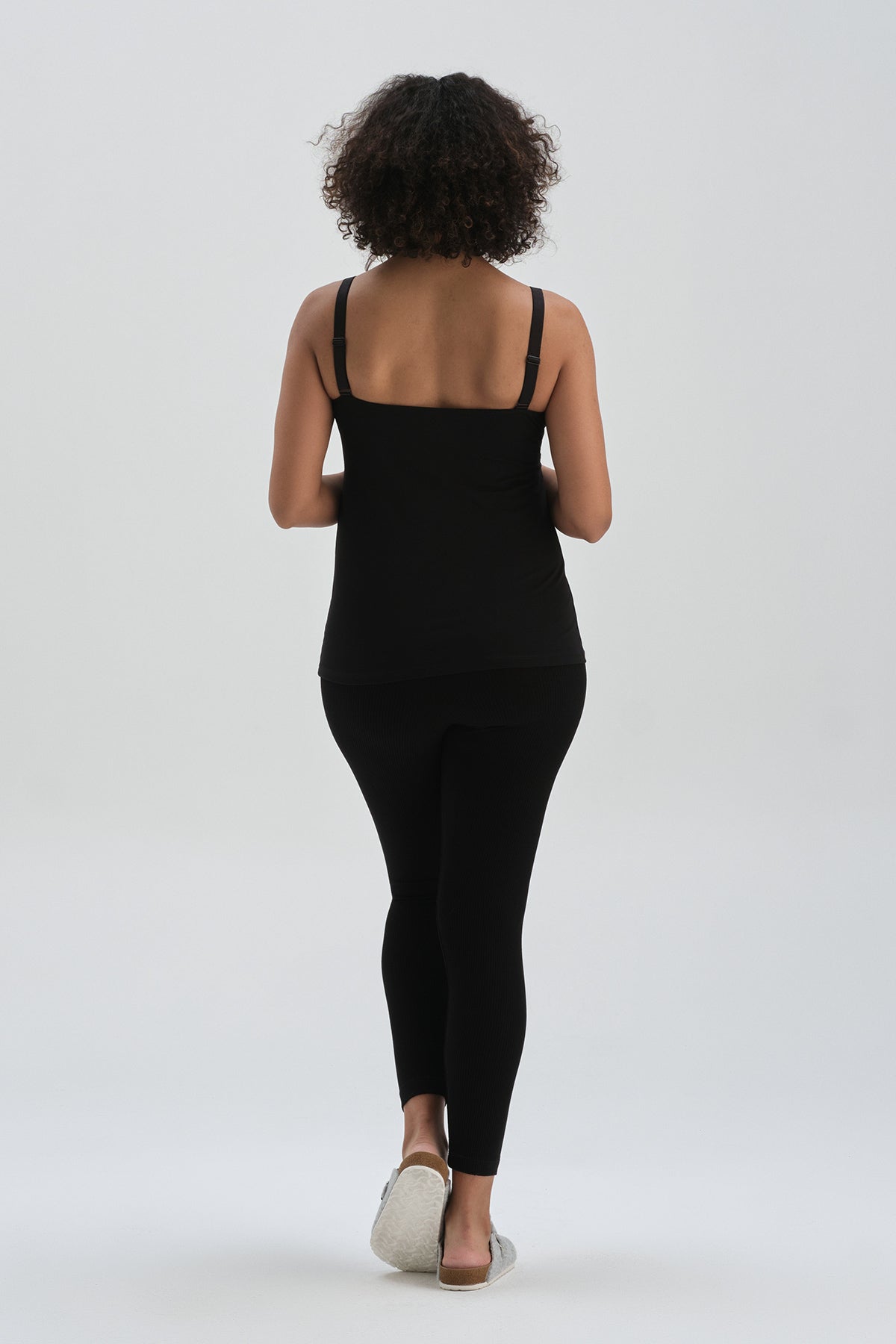 BLACK BASIC UNDERWEAR TOP