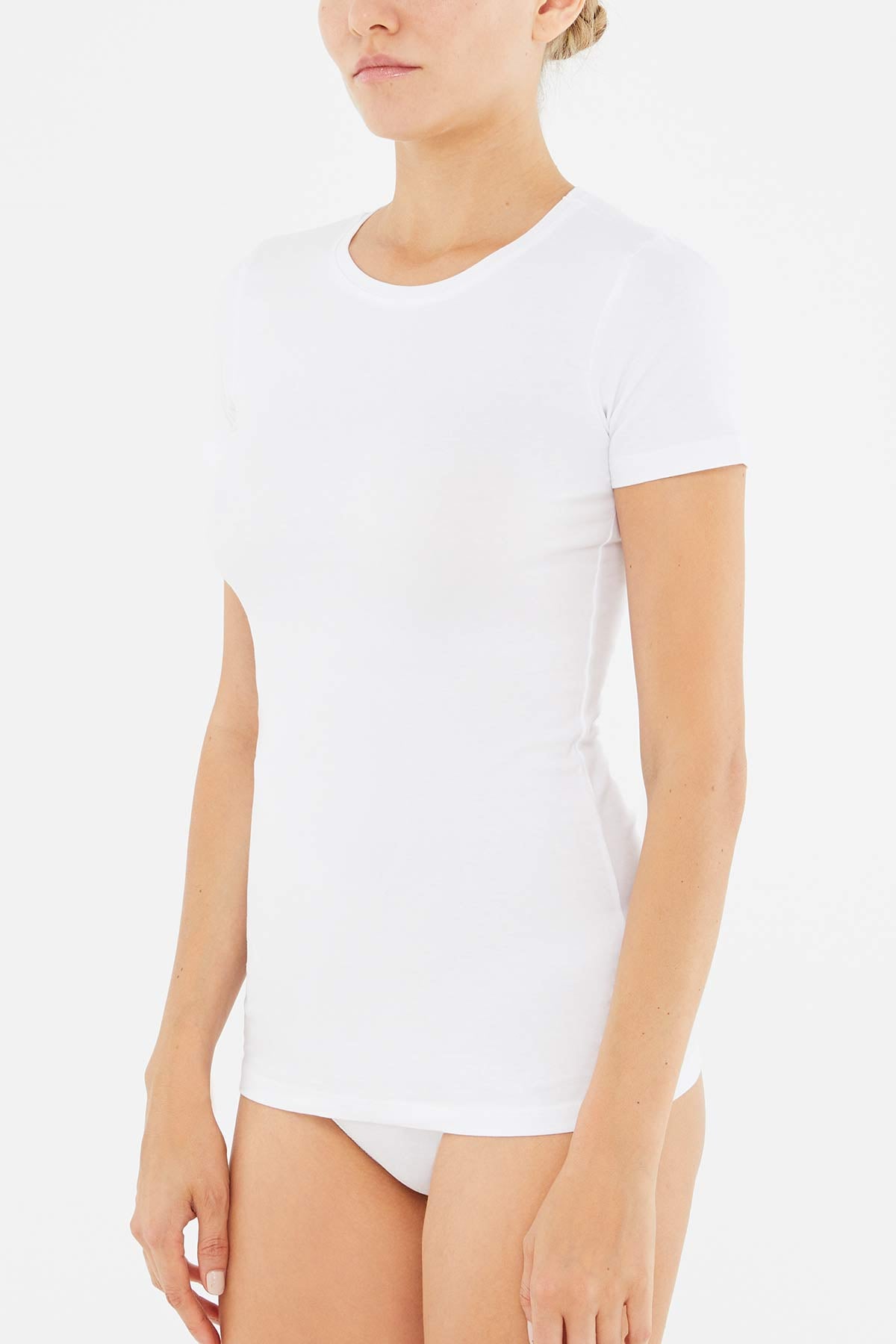 WHITE BASIC UNDERWEAR TOP