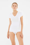 WHITE BASIC UNDERWEAR TOP