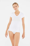 WHITE BASIC UNDERWEAR TOP
