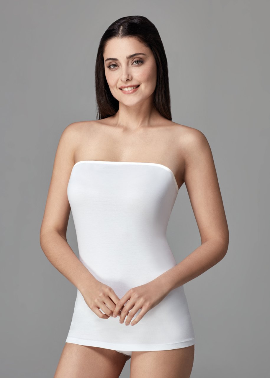 WHITE BASIC UNDERWEAR TOP