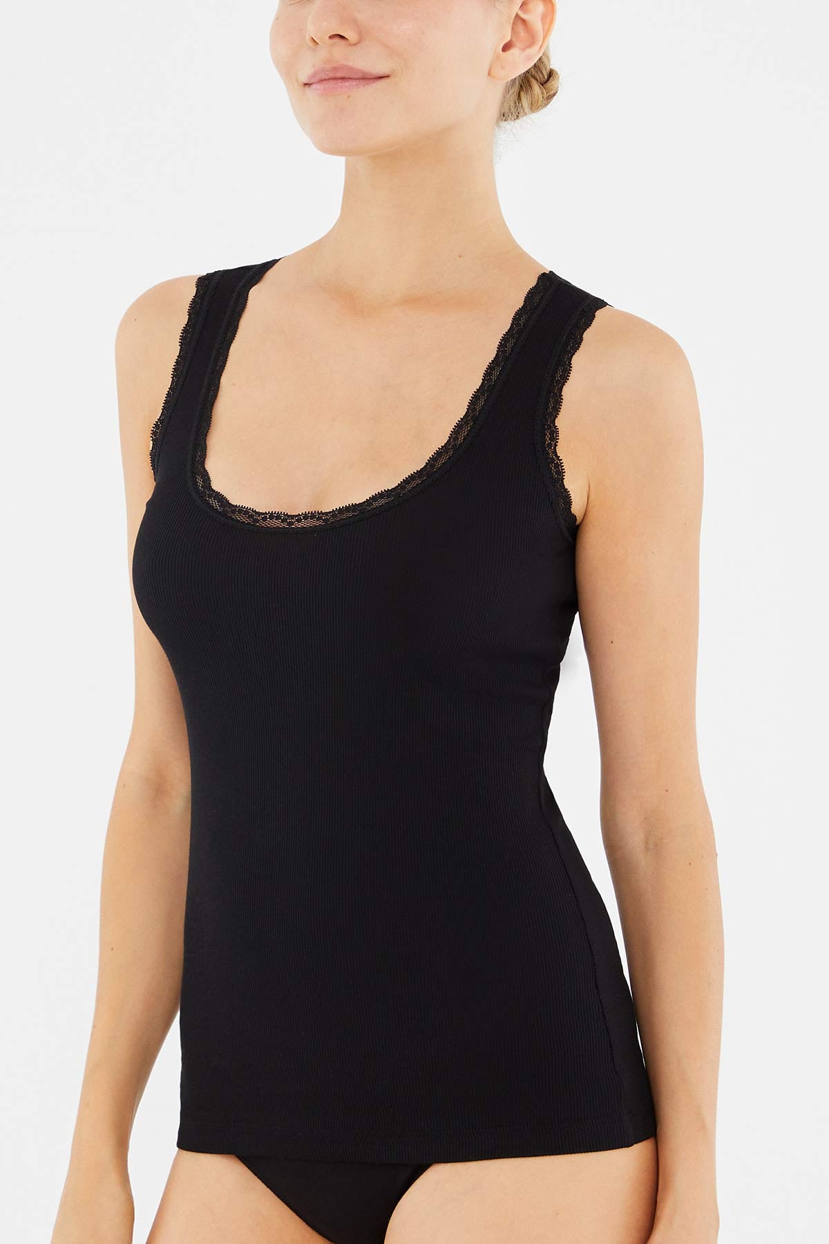 Siyah 2'Li Kaşkorse Kadın Atlet