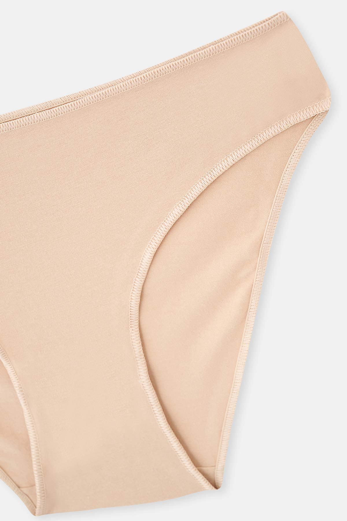 Siyah-Beyaz-Ten 3'Lü Düşük Bel Izsiz Kadın Slip Külot