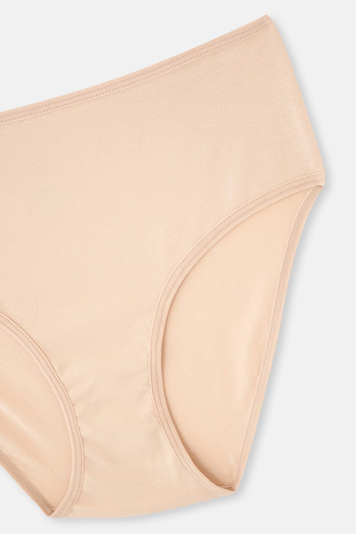 Siyah-Beyaz-Ten Yüksek Bel Slip 3'lü