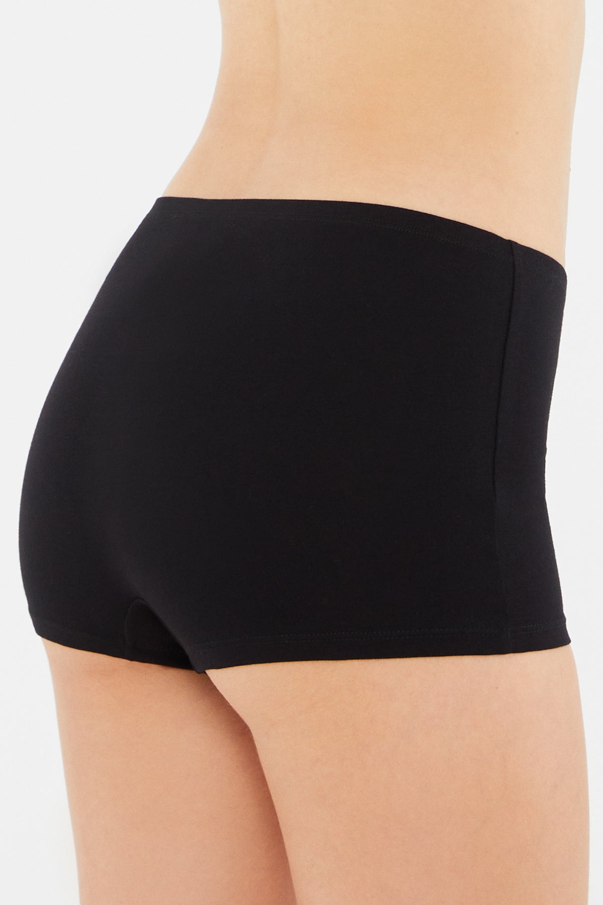 Siyah Penye Kadın Boxer