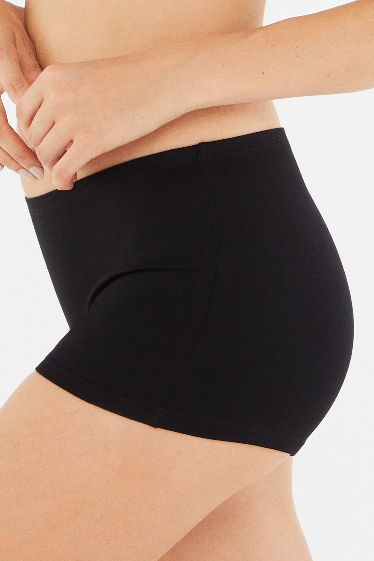 Siyah Penye Kadın Boxer