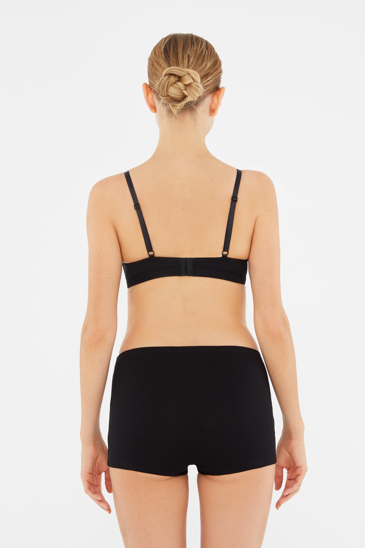 Siyah Penye Kadın Boxer