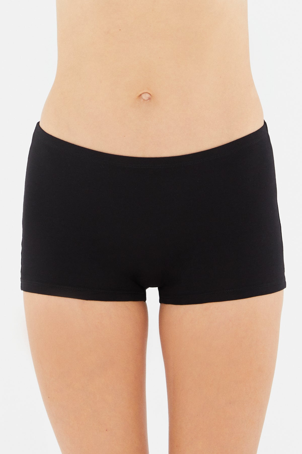 Siyah Penye Kadın Boxer