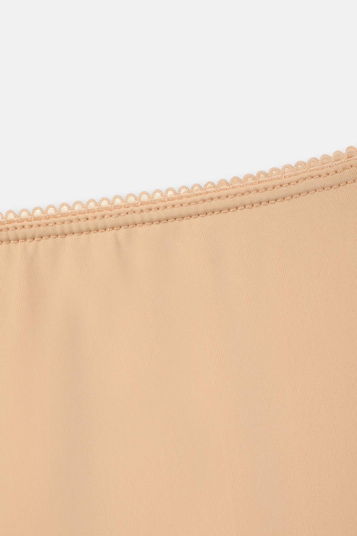 Ten Etek Ucu Dantelli Mıdı Jupon