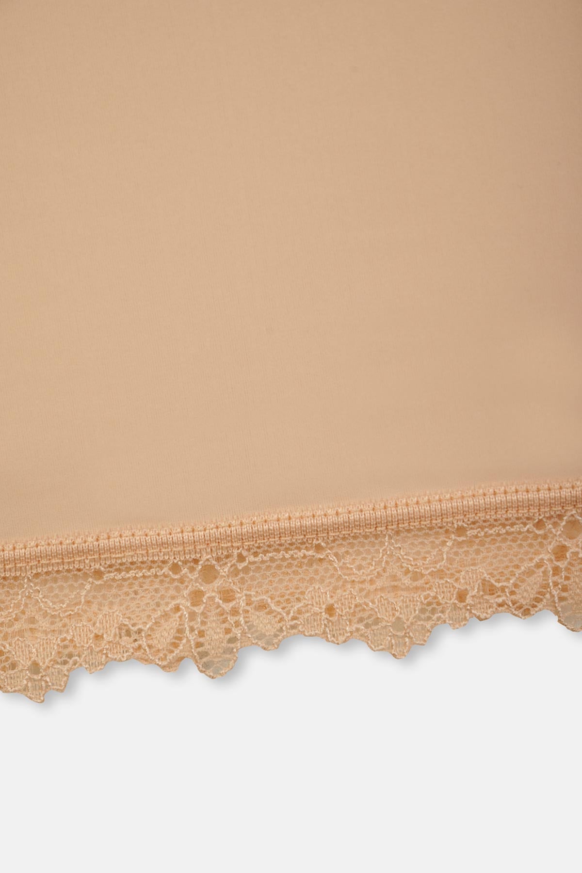 Ten Etek Ucu Dantelli Mıdı Jupon