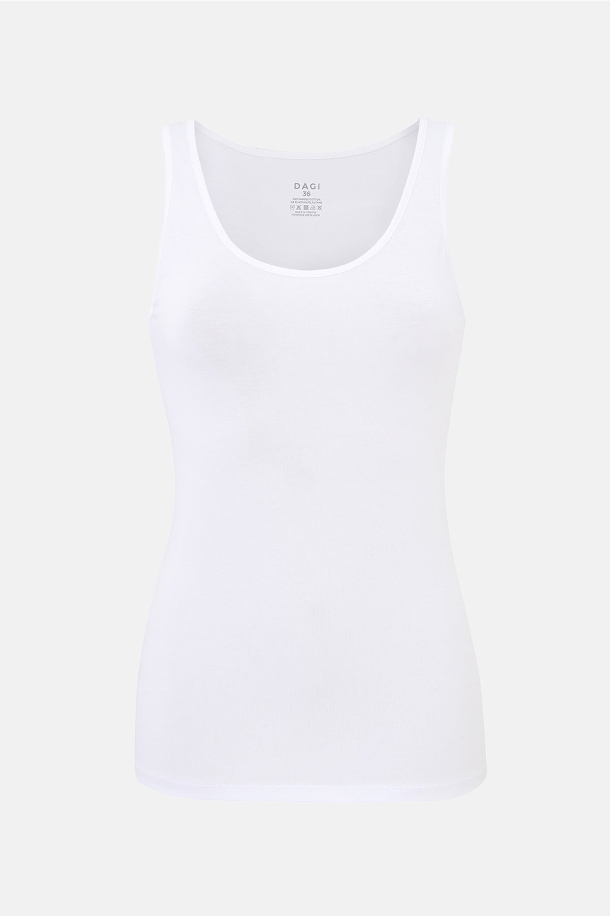 Beyaz Kalın Askılı Atlet 2'li