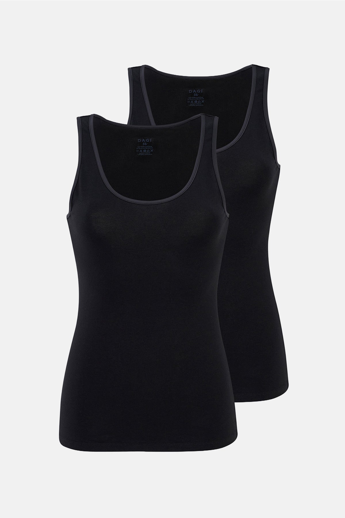 Siyah Kalın Askılı Atlet 2'li