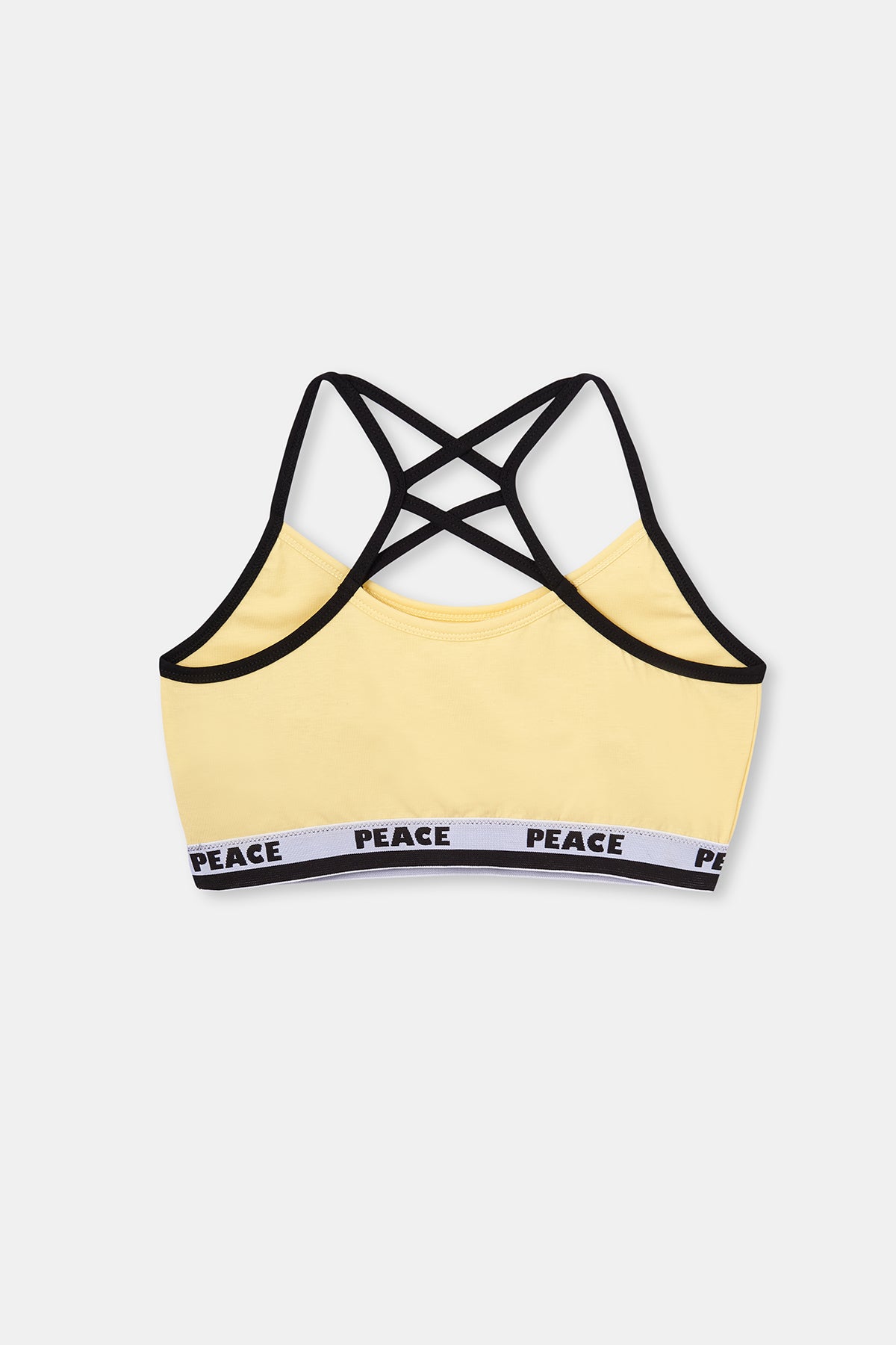 Sarı Turna Kuşu Bantlı Tek Sütyen