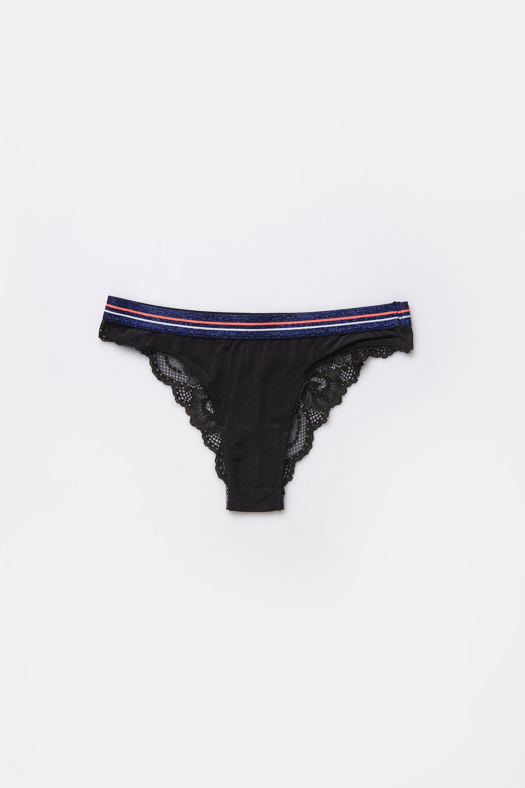 BLACK - FUCHSIA BASIC UNDERWEAR BOTTOM