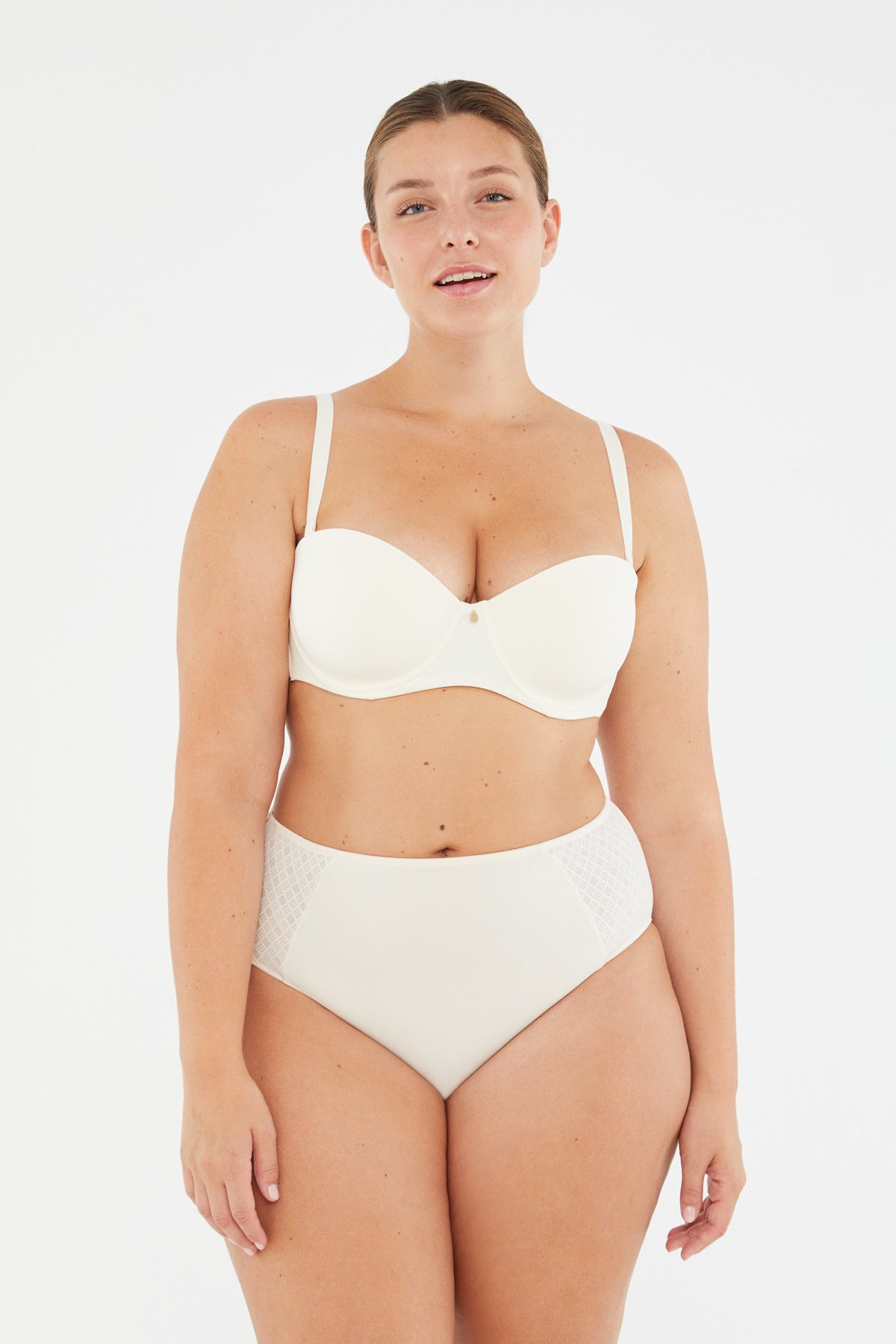 Ekru Calla Straplez Desteksiz Sütyen