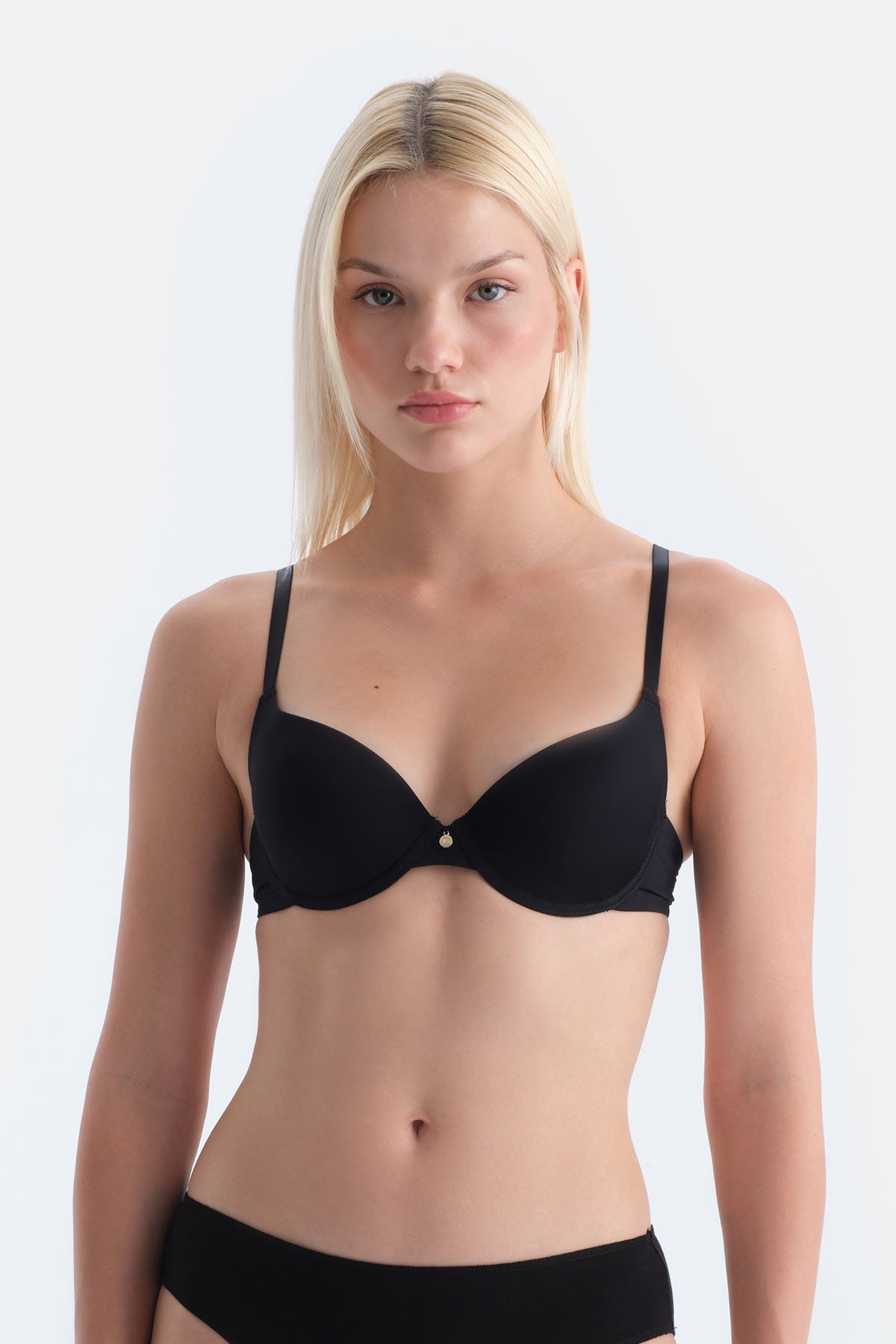 Siyah Ione Bra Desteksiz Sütyen