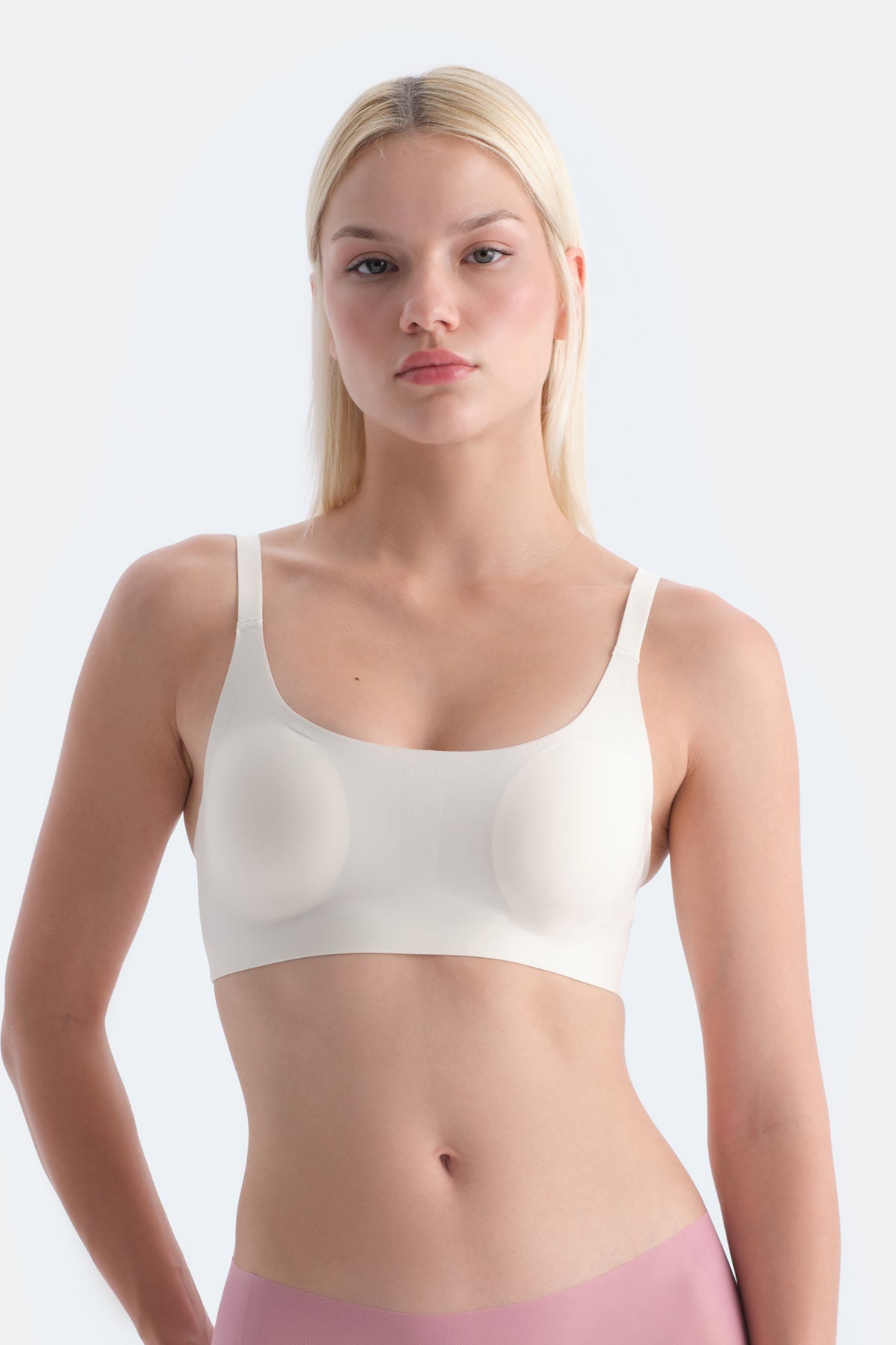 Ekru Lucie Balensiz Dikişsiz Sütyen
