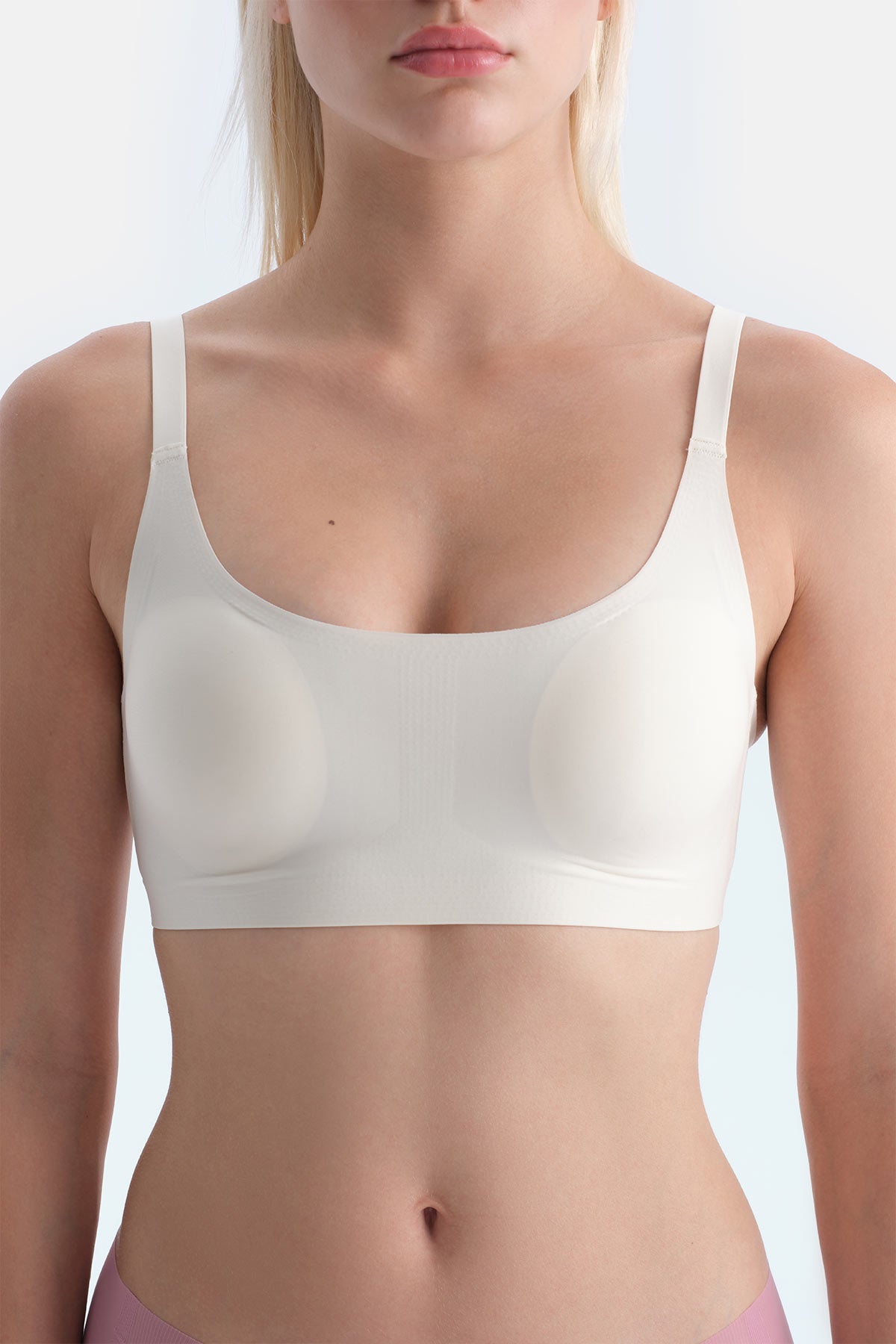 Ekru Lucie Balensiz Dikişsiz Sütyen