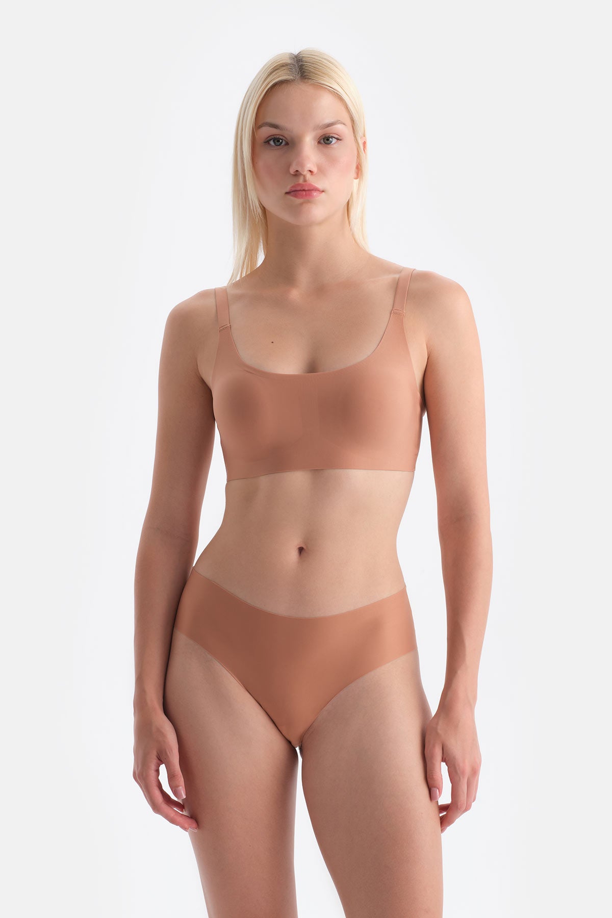 Kahverengi Lucie Balensiz Dikişsiz Sütyen