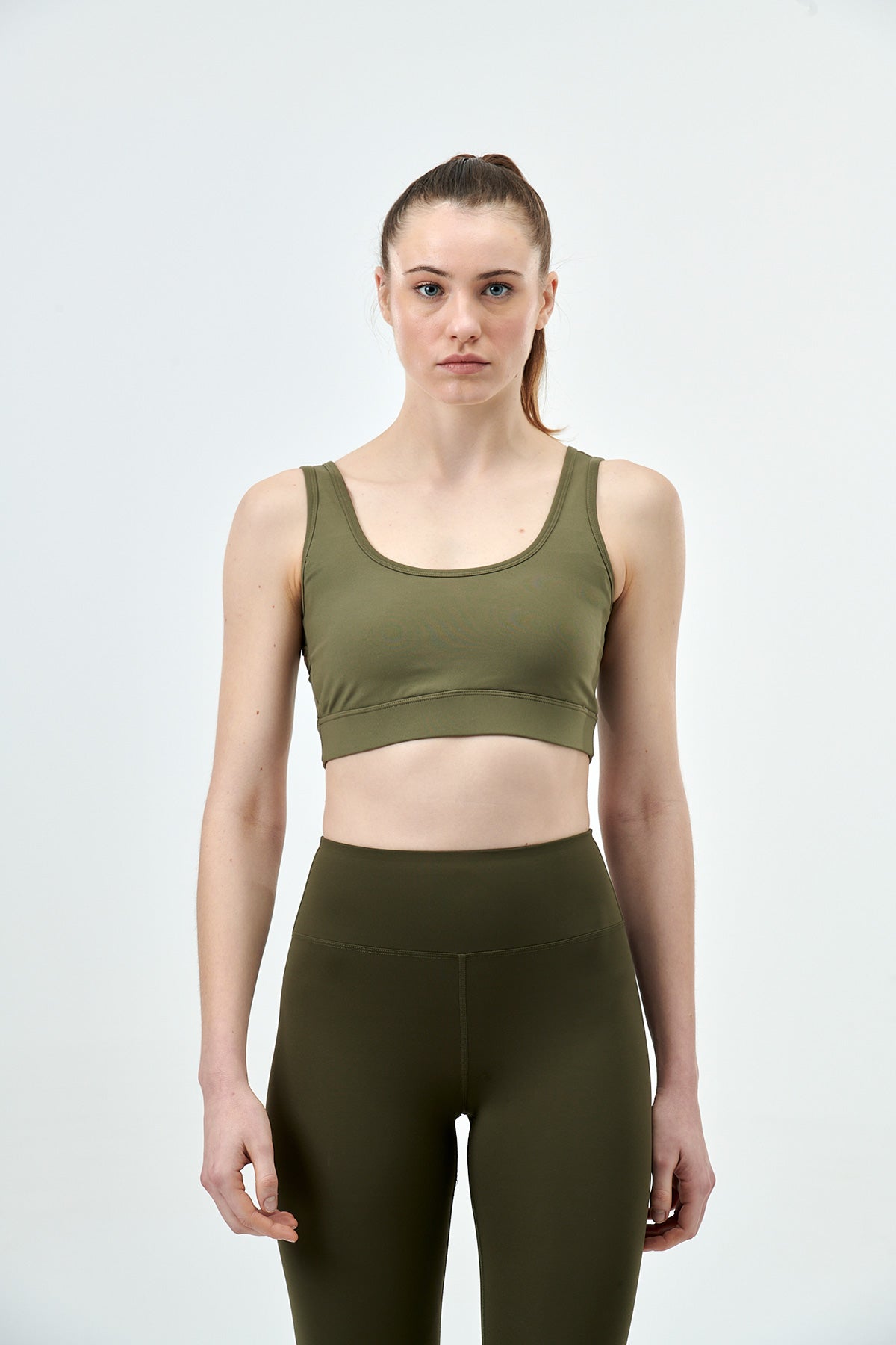 KHAKI ONE PIECE TOP- ONE PIECE BOTTOM