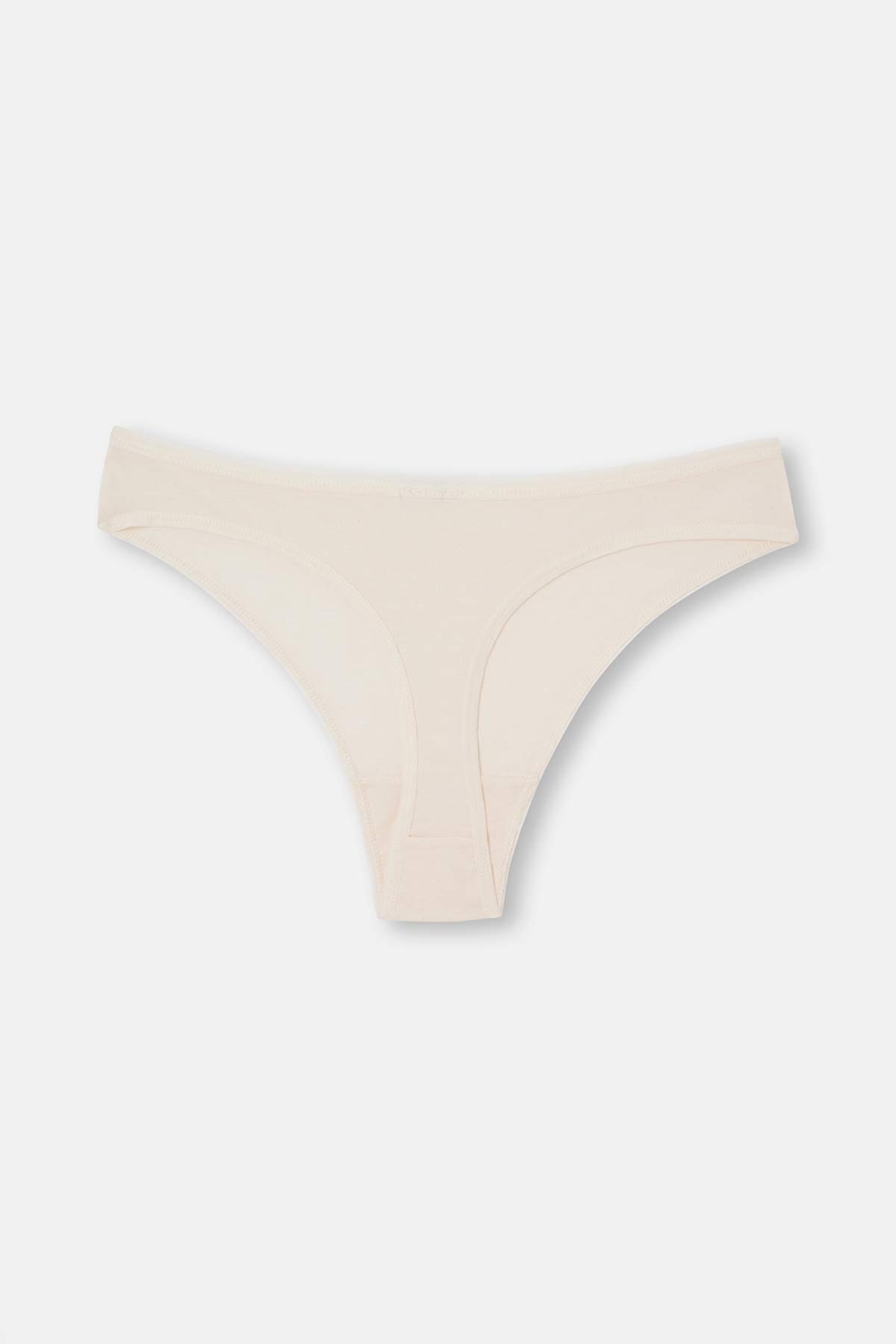 Ekru 2'li Modal Thong Külot