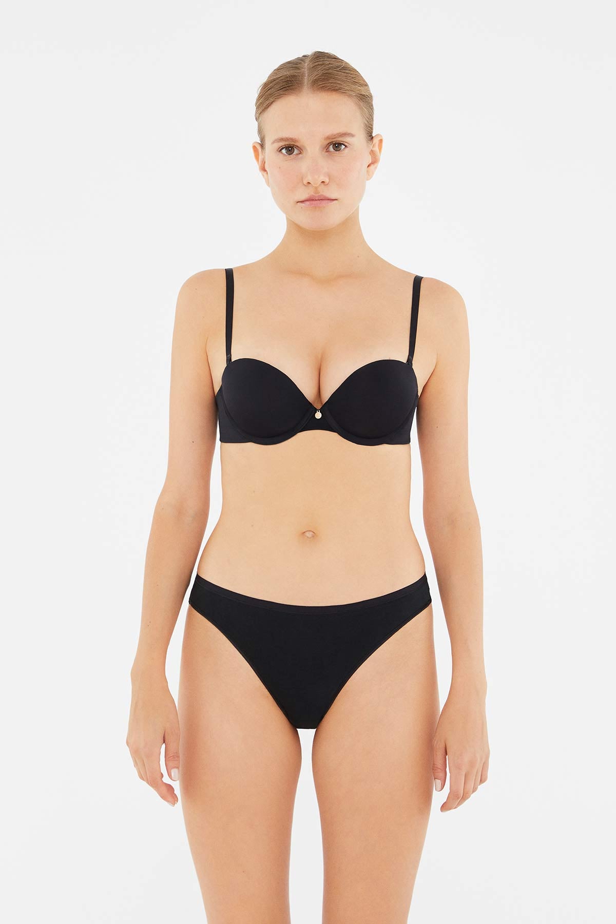 Siyah 2'li Modal Thong Külot