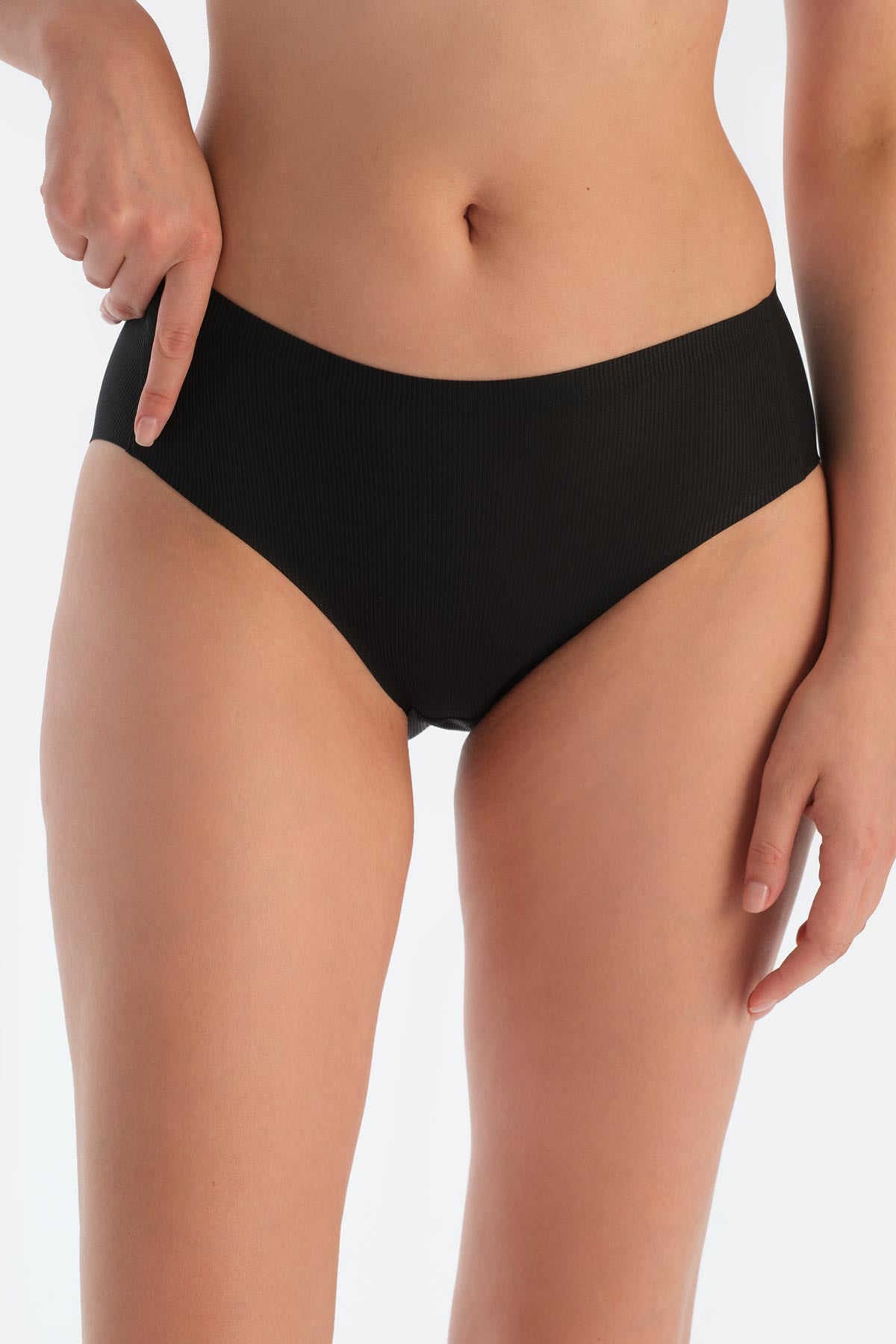 Siyah 2'li Kaşkorse Hipster Külot