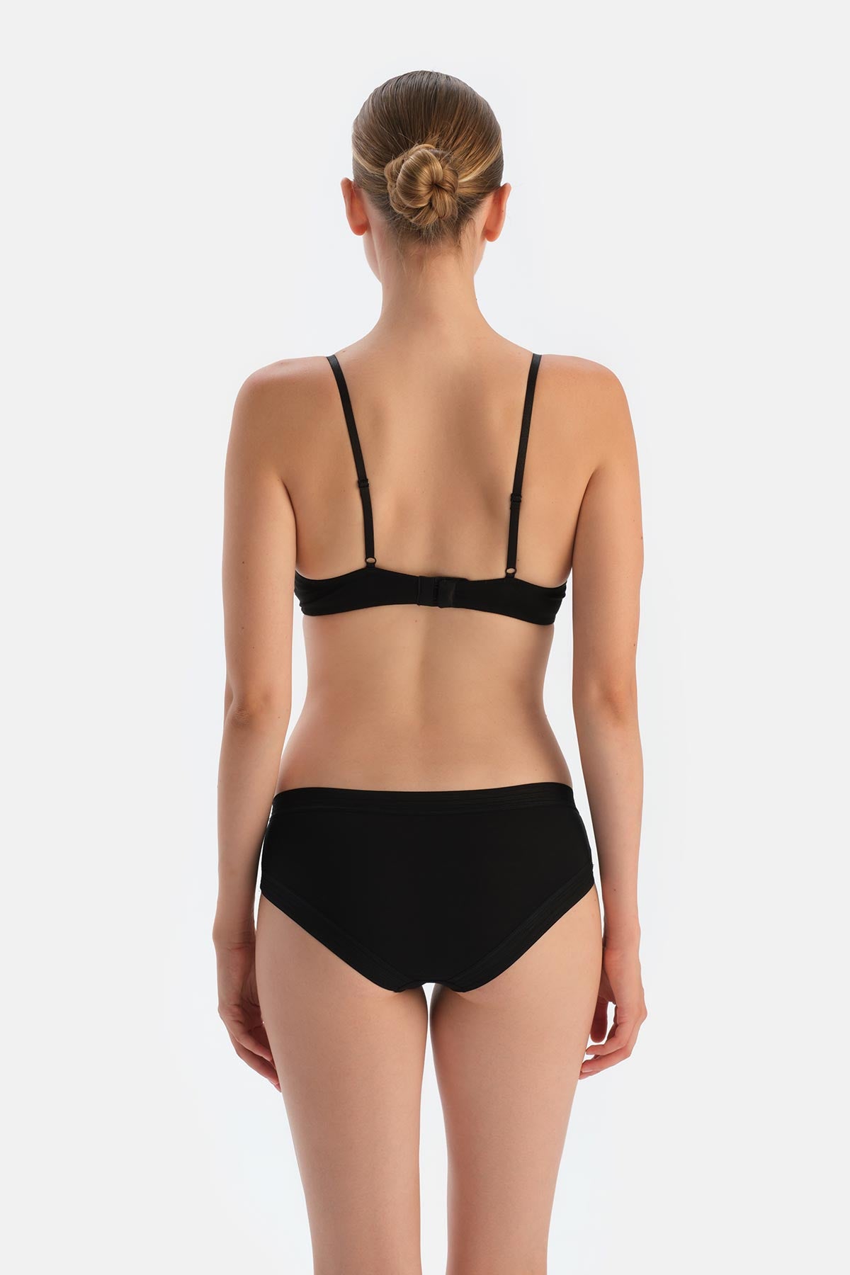 Black TULLE DETAILED BODYSUIT