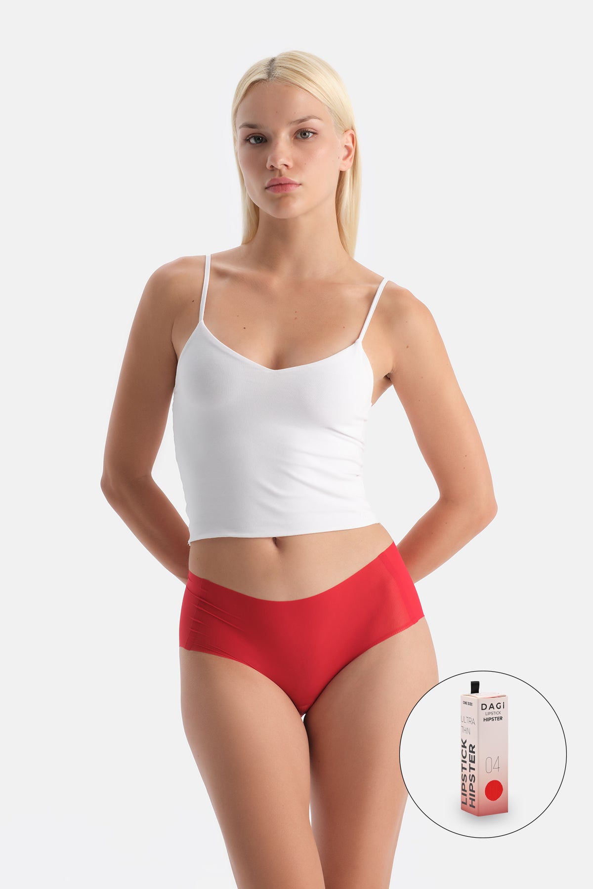 Kırmızı One Size Ultra Light Hipster Külot