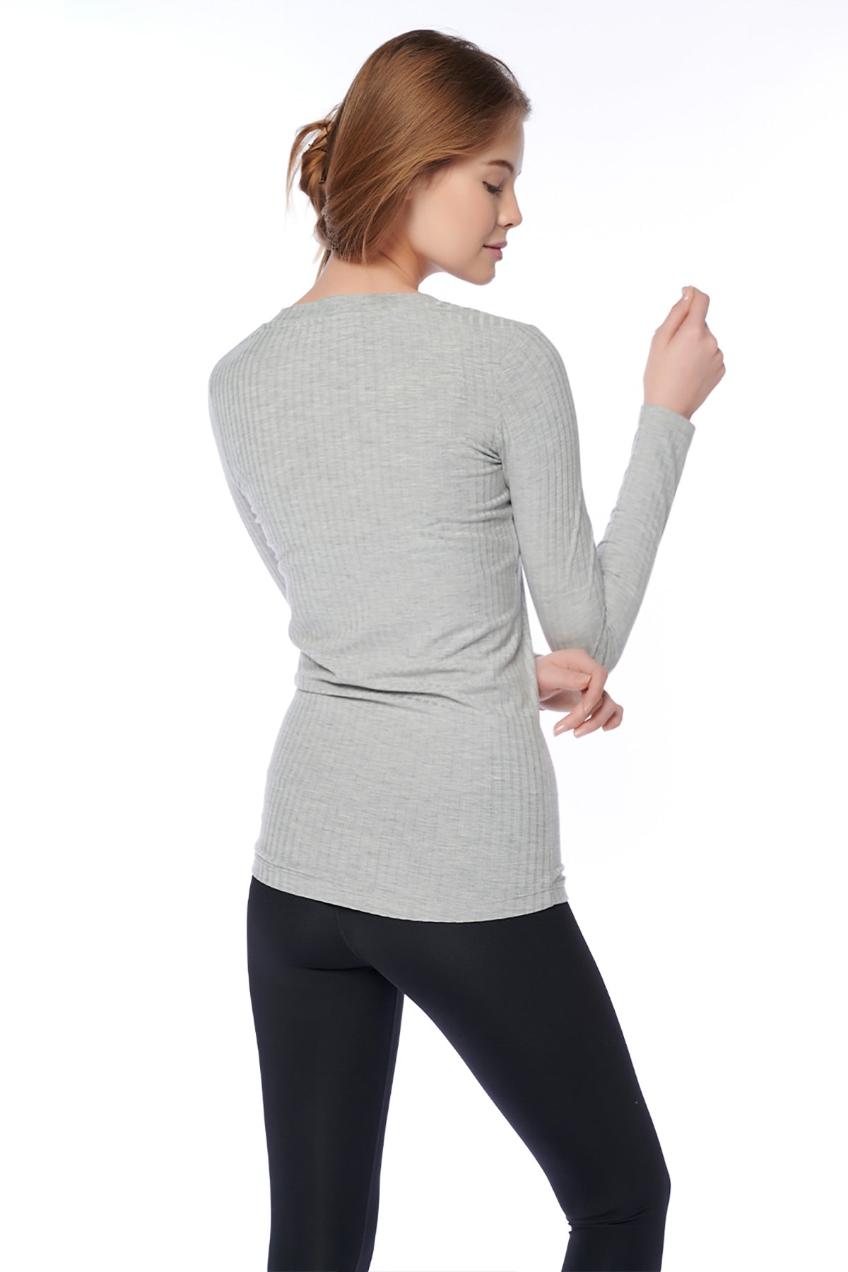 GREY ONE PIECE TOP- ONE PIECE BOTTOM