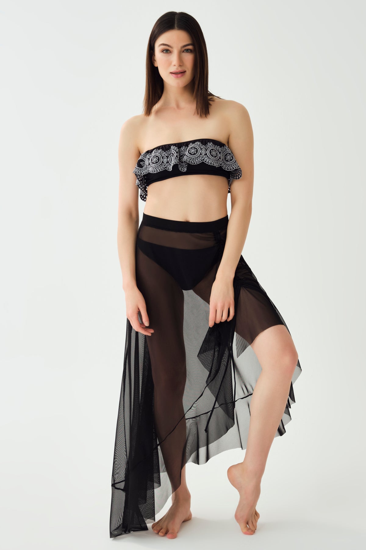 BLACK PAREO