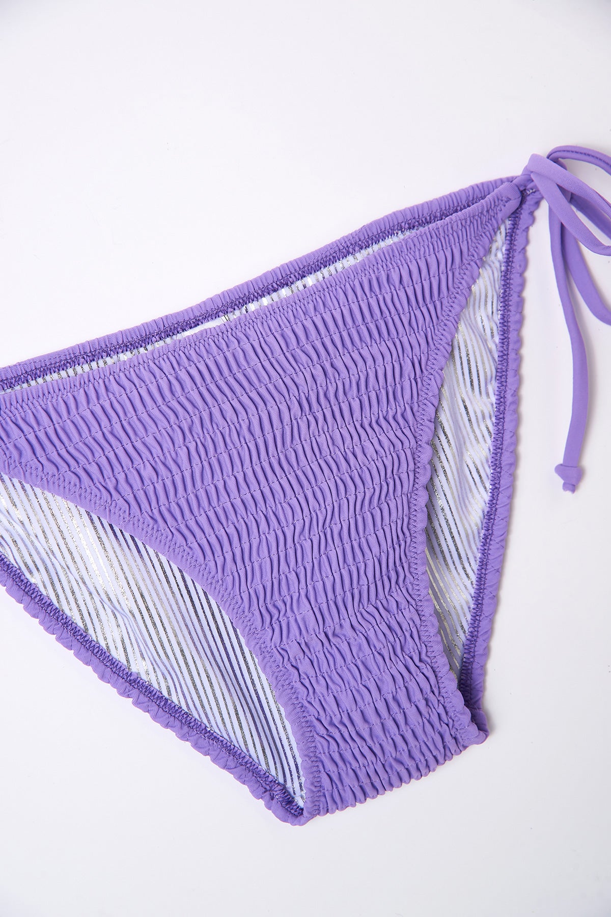 Lila Gipeli Spagetti Bikini Altı